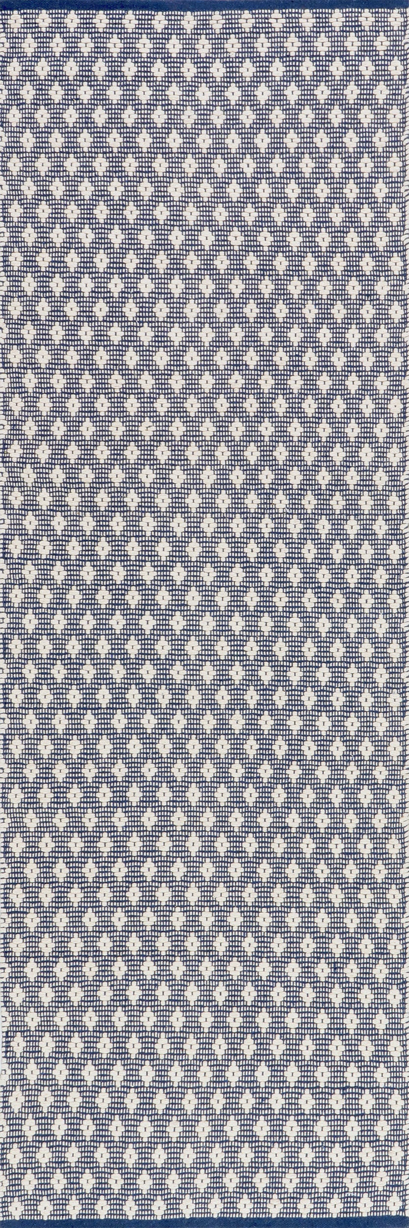 Dainty Diamond Handwoven Cotton Rug | Grey