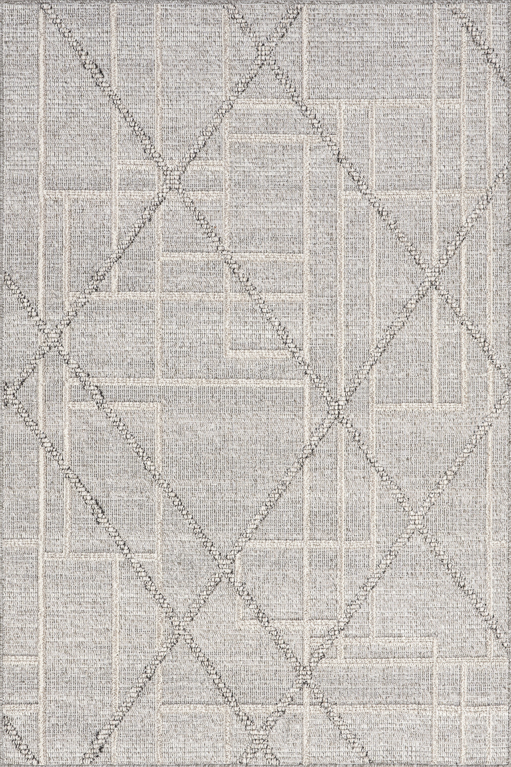 Dalia Modern Broken Line Indoor/Outdoor Rug | Grey