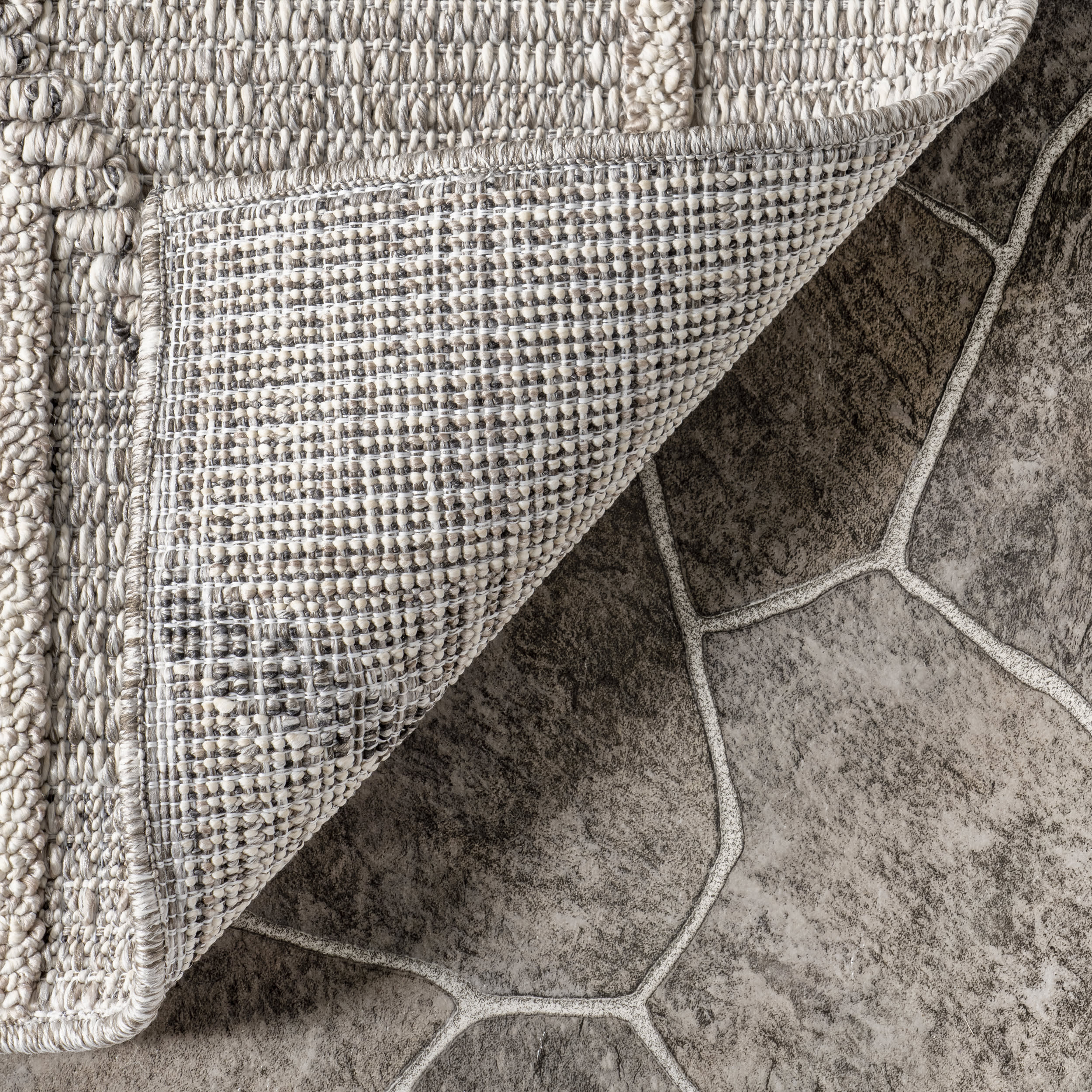 Dalia Modern Broken Line Indoor/Outdoor Rug | Grey - Image 5