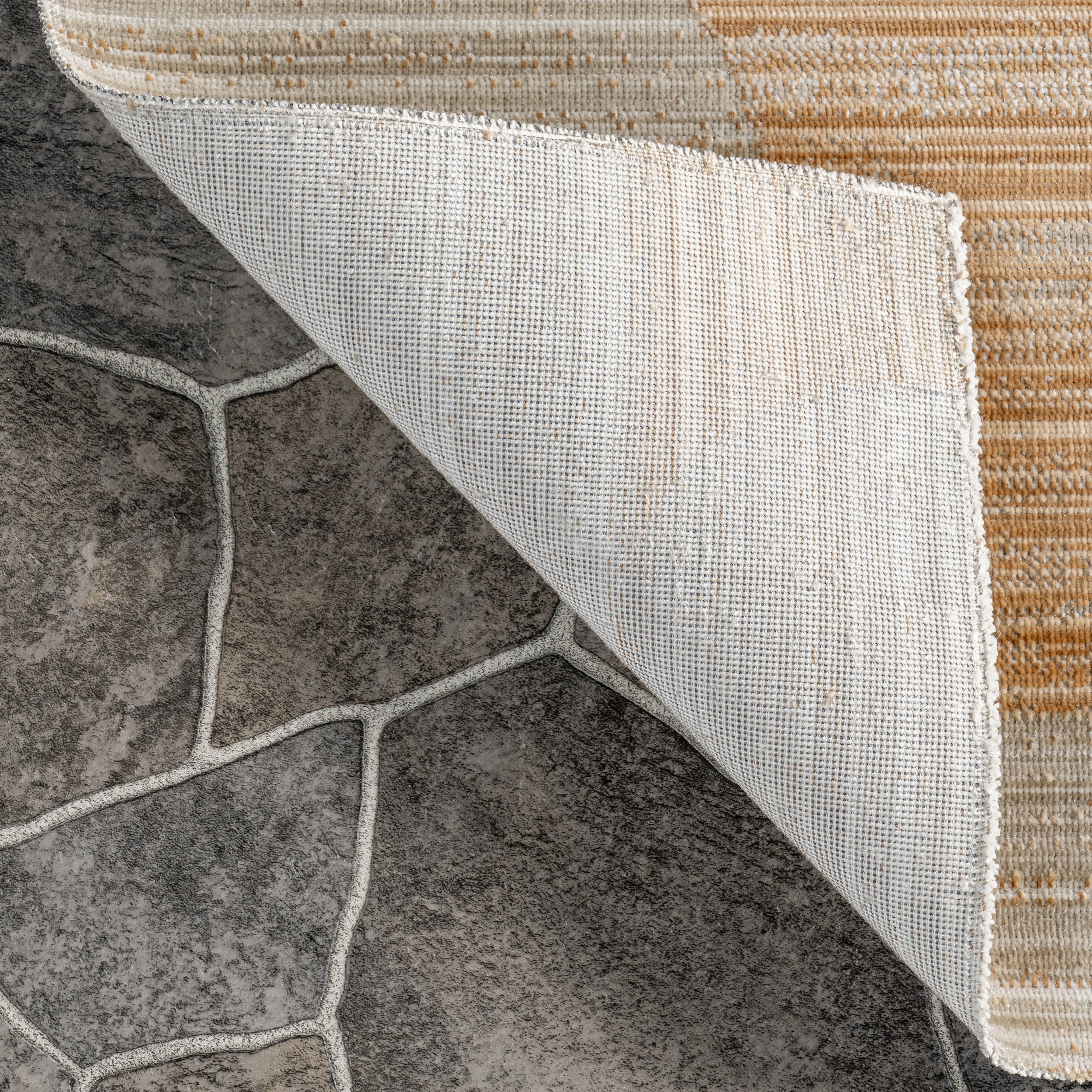 Dania Abstract Washable Indoor/Outdoor Rug | Orange - Image 6