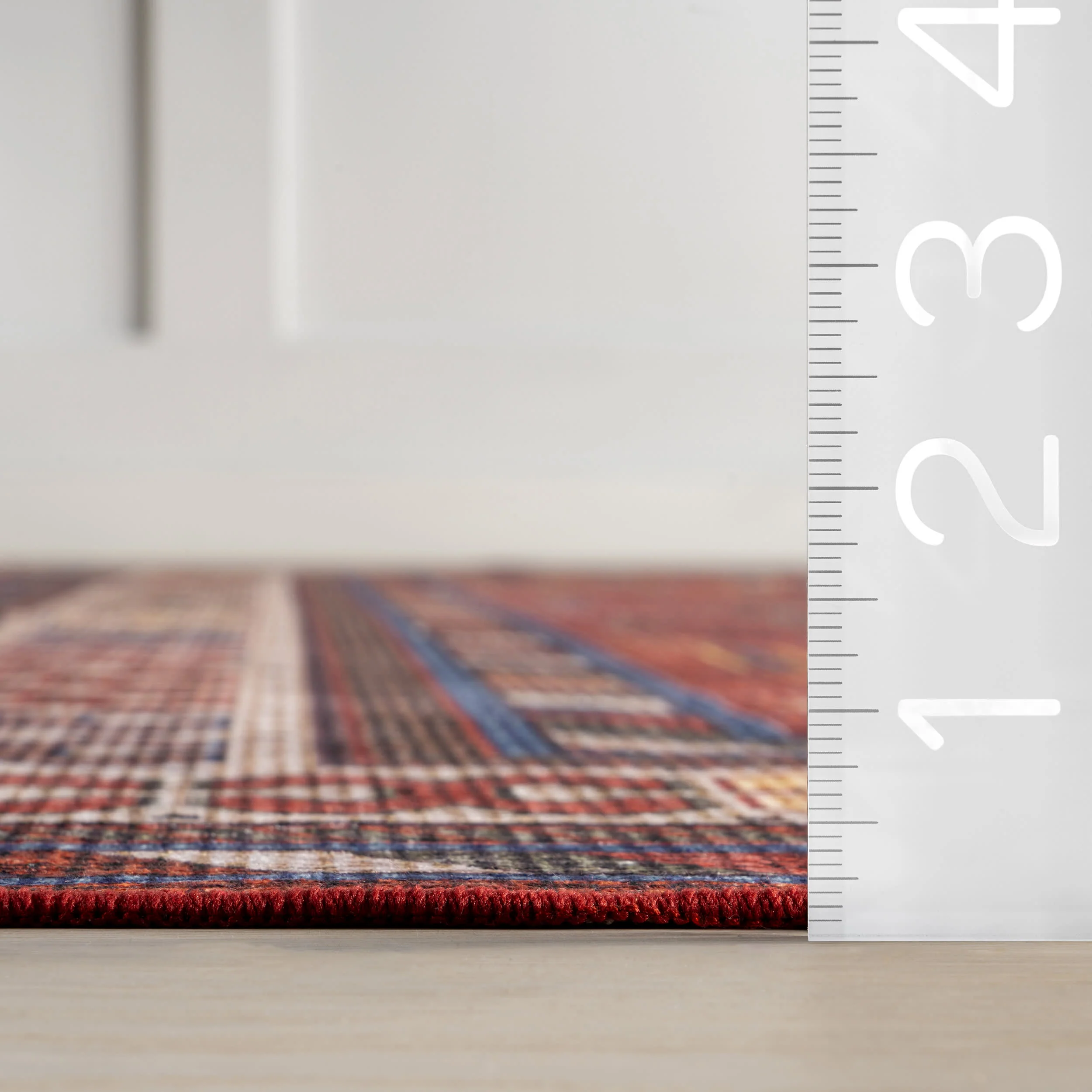 Davina Classic Spill Proof Washable Rug | Brick - Image 6