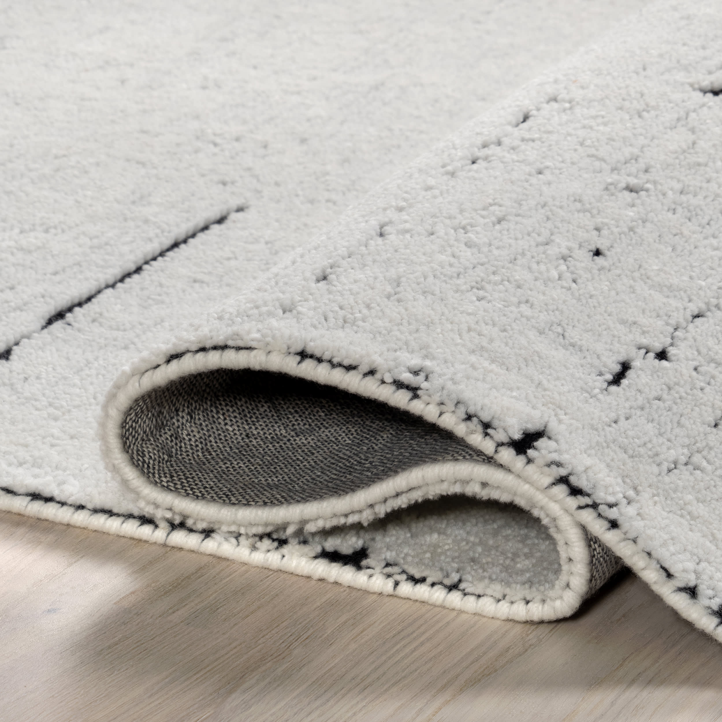 Davos Tiled Wool Rug | Ivory - Image 7