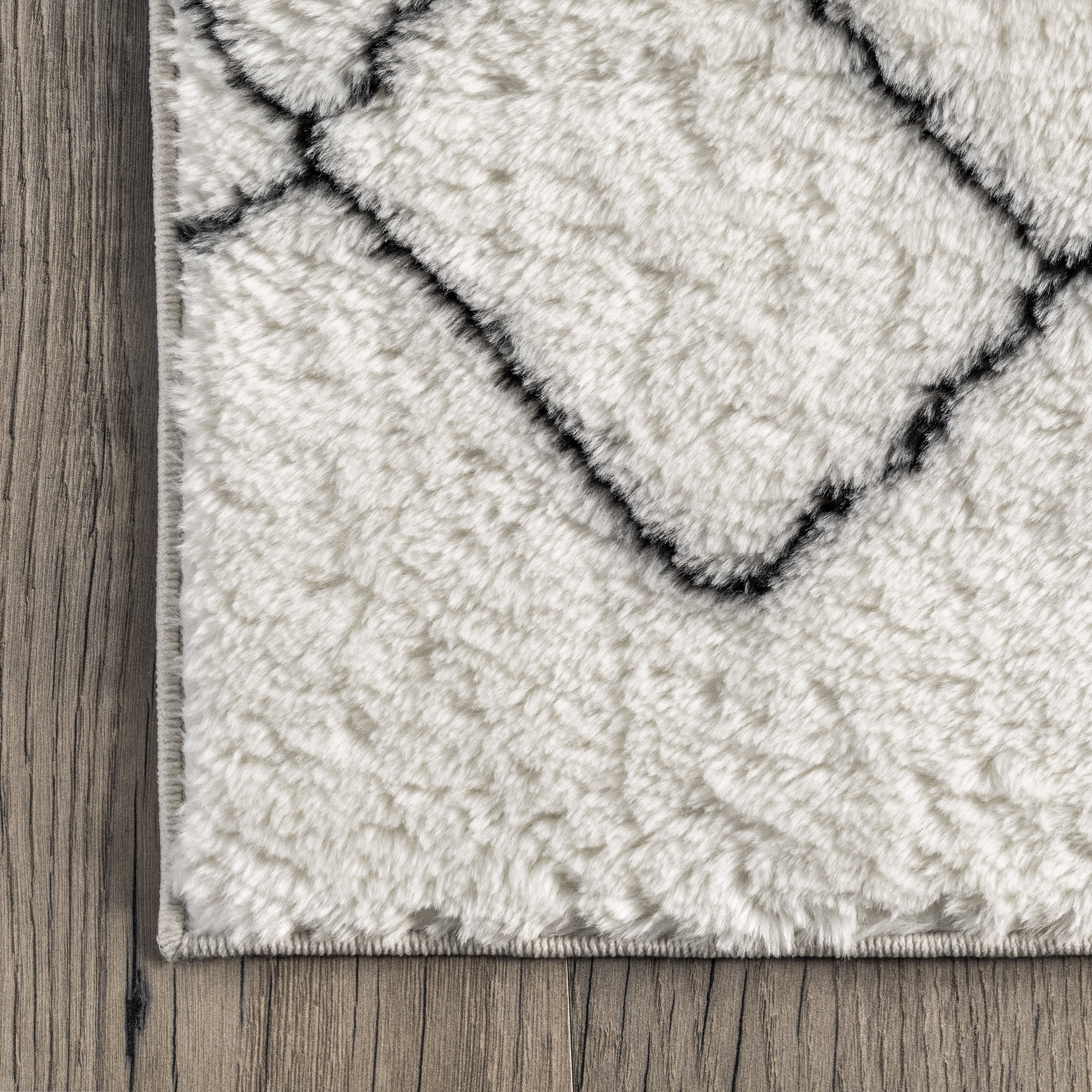 Deanna Washable Shag Rug | Black - Image 3
