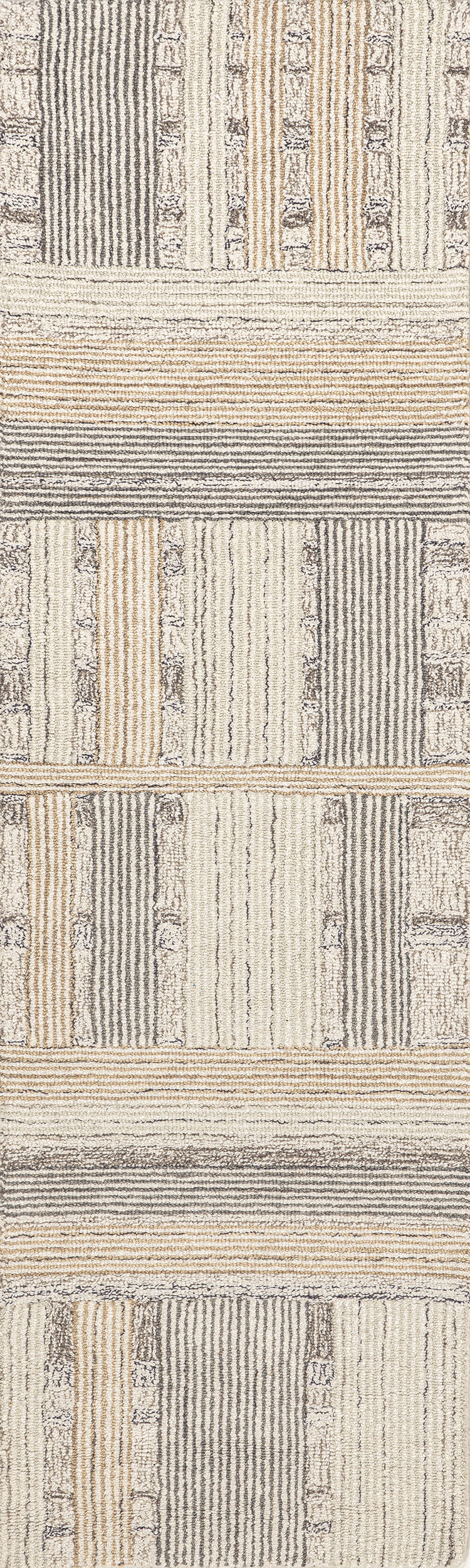Deco Striped Tile Rug | Beige