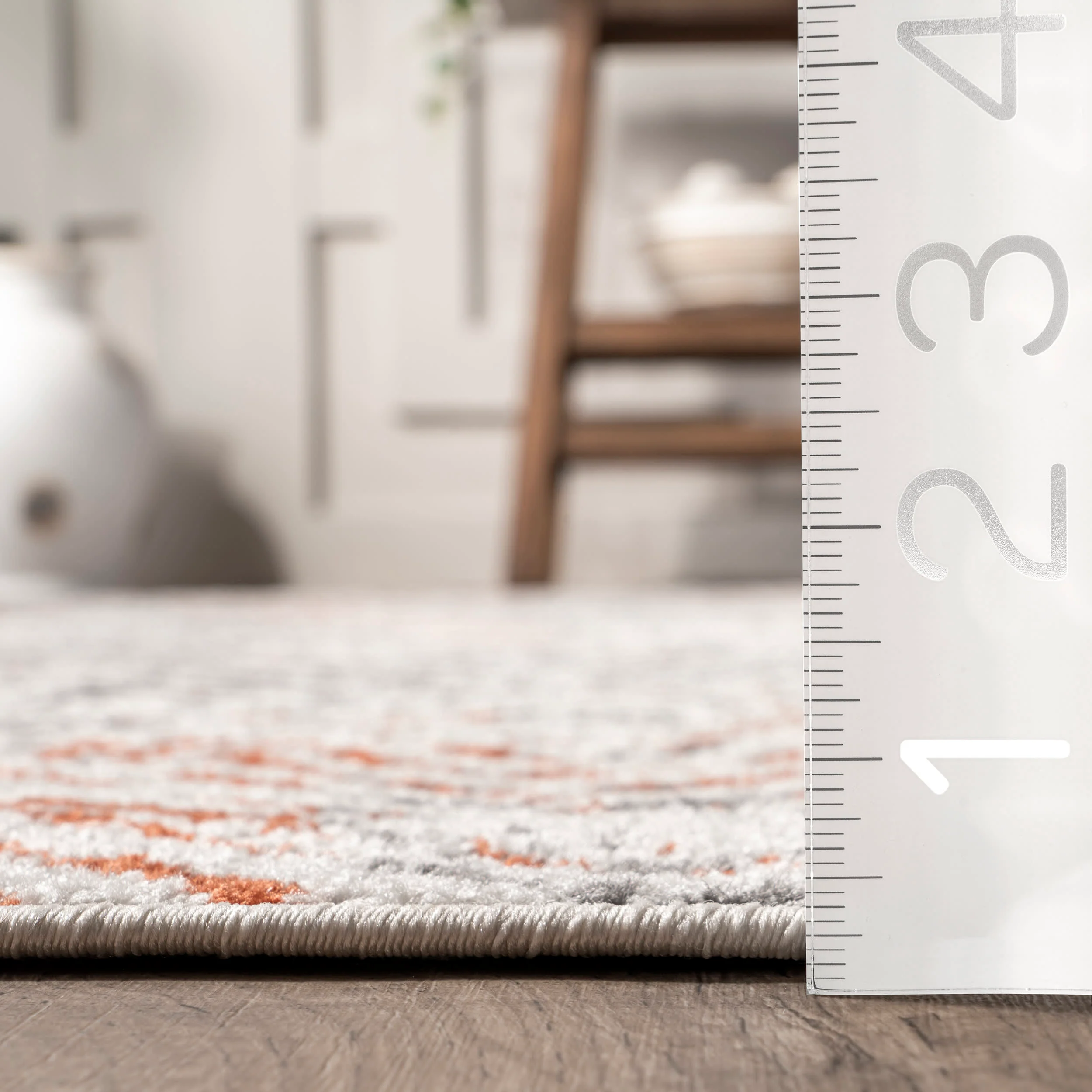 Delancey Bold Zig-Zag Rug | Light Grey - Image 5