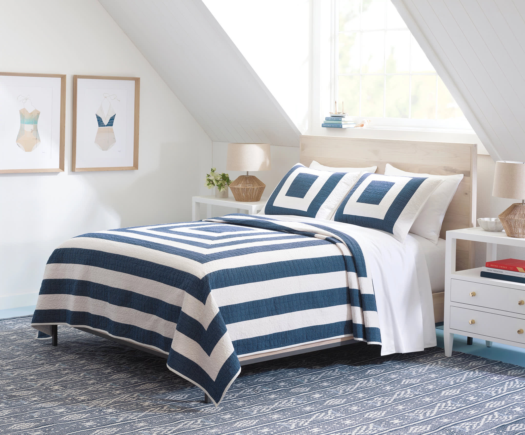 Birch Point Quilt | Navy - Image 2