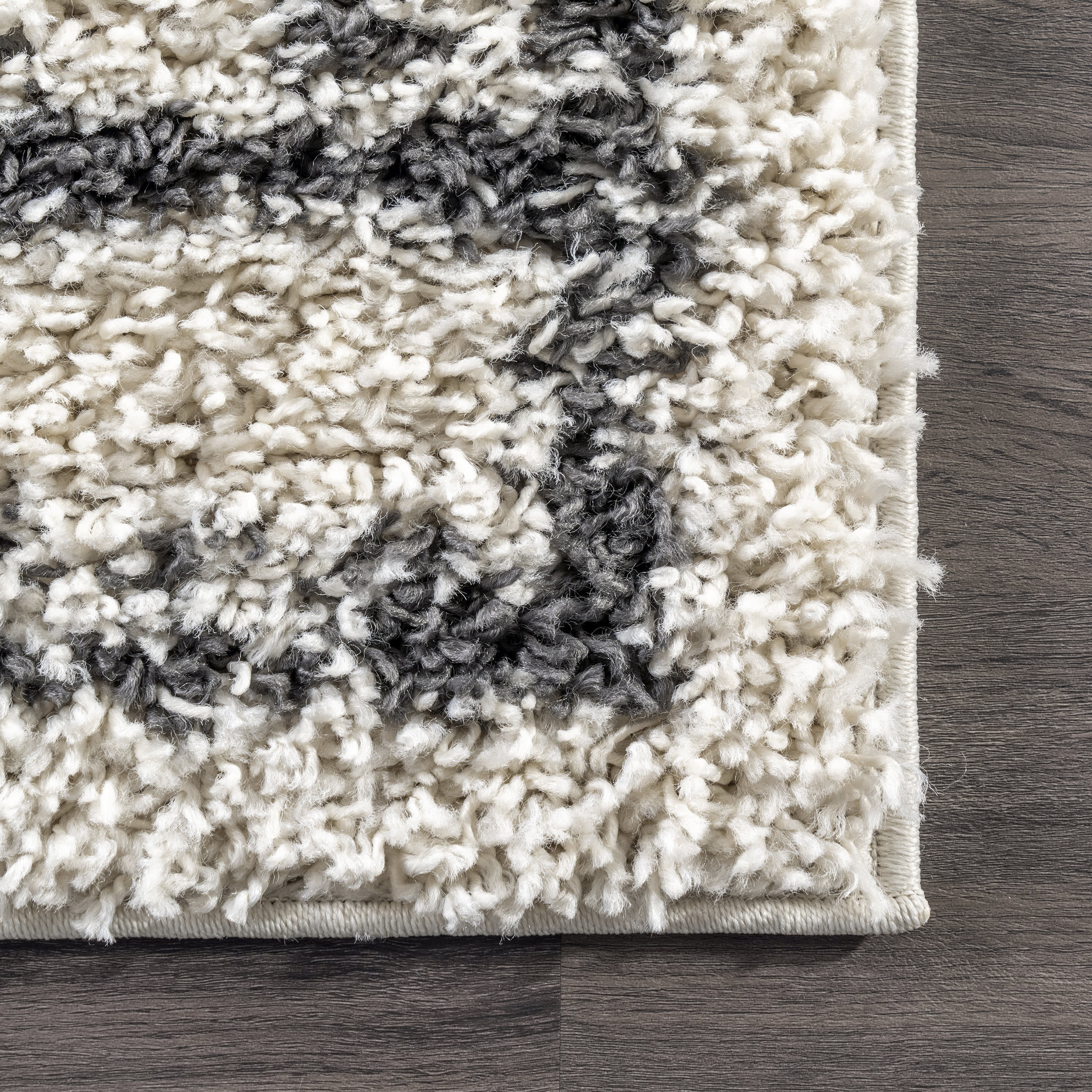 Diamond Drop Moroccan Rug | Off White - Image 3
