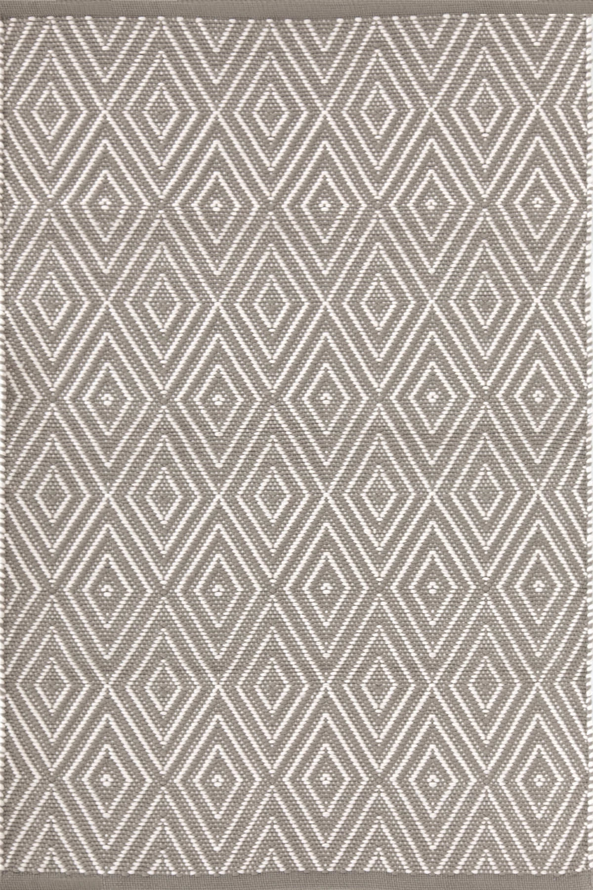 Diamond Handwoven Indoor/Outdoor Rug | Fieldstone/Ivory