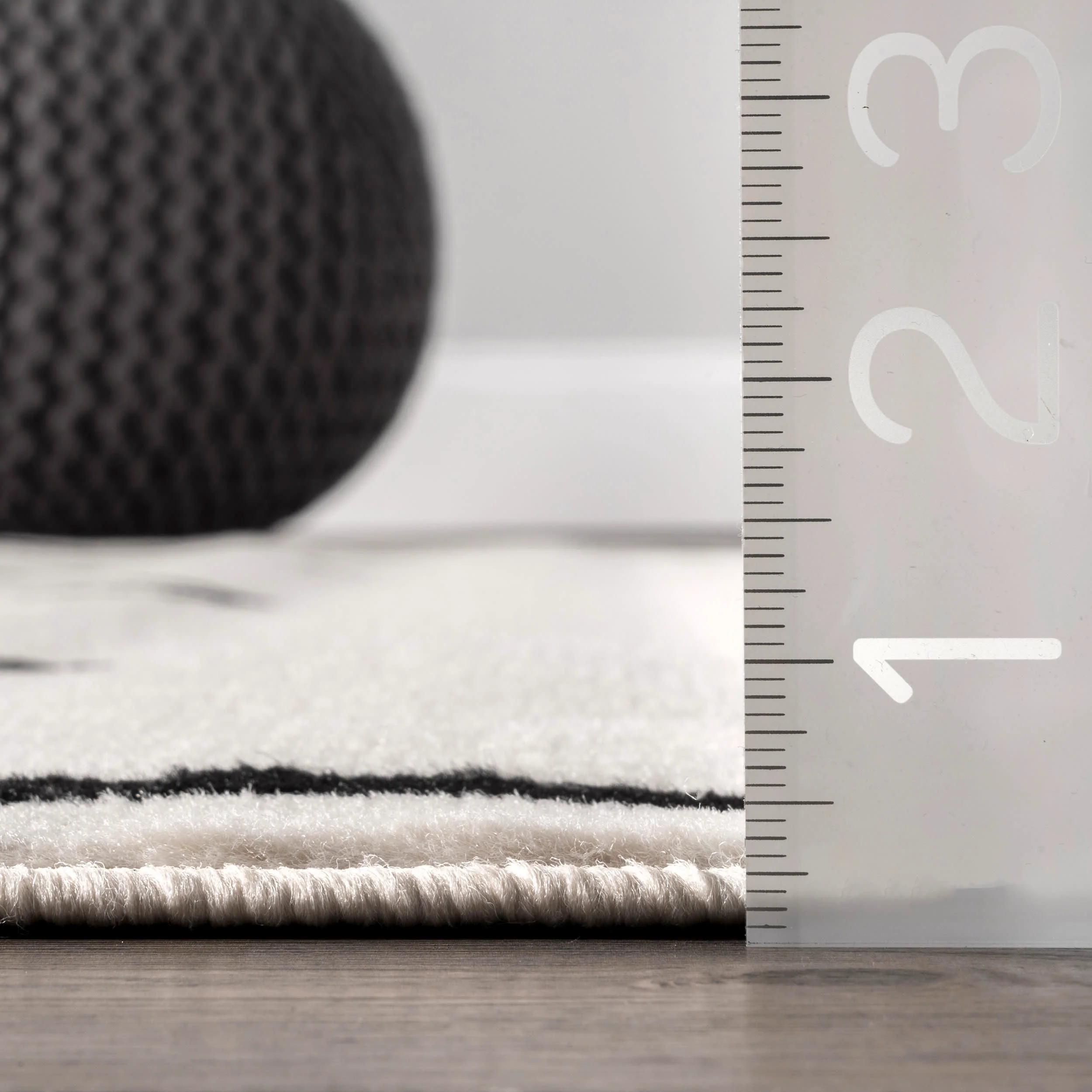 Diamond Geometric Rug | Black - Image 5