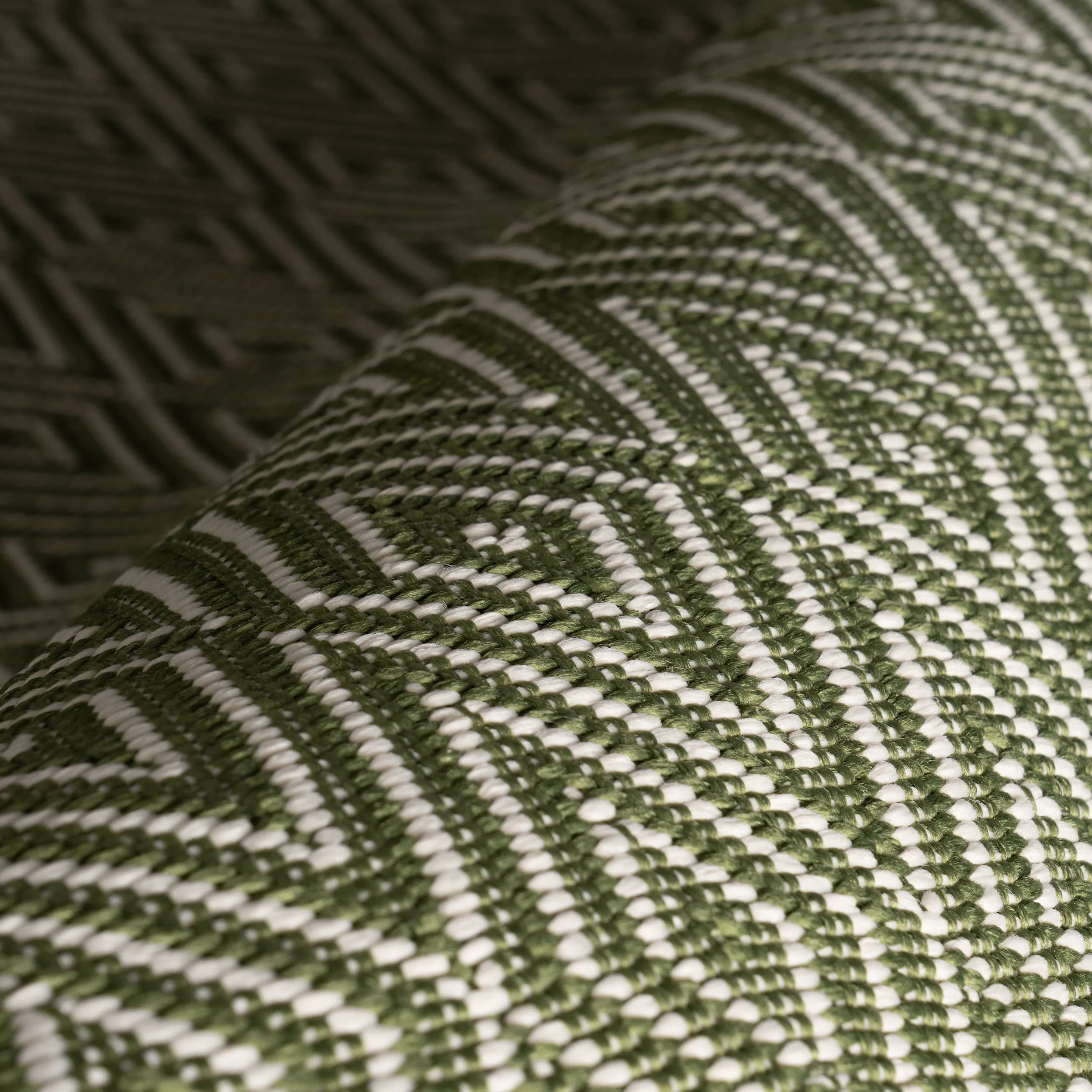 Diamond Handwoven Indoor/Outdoor Rug | Sage - Image 5
