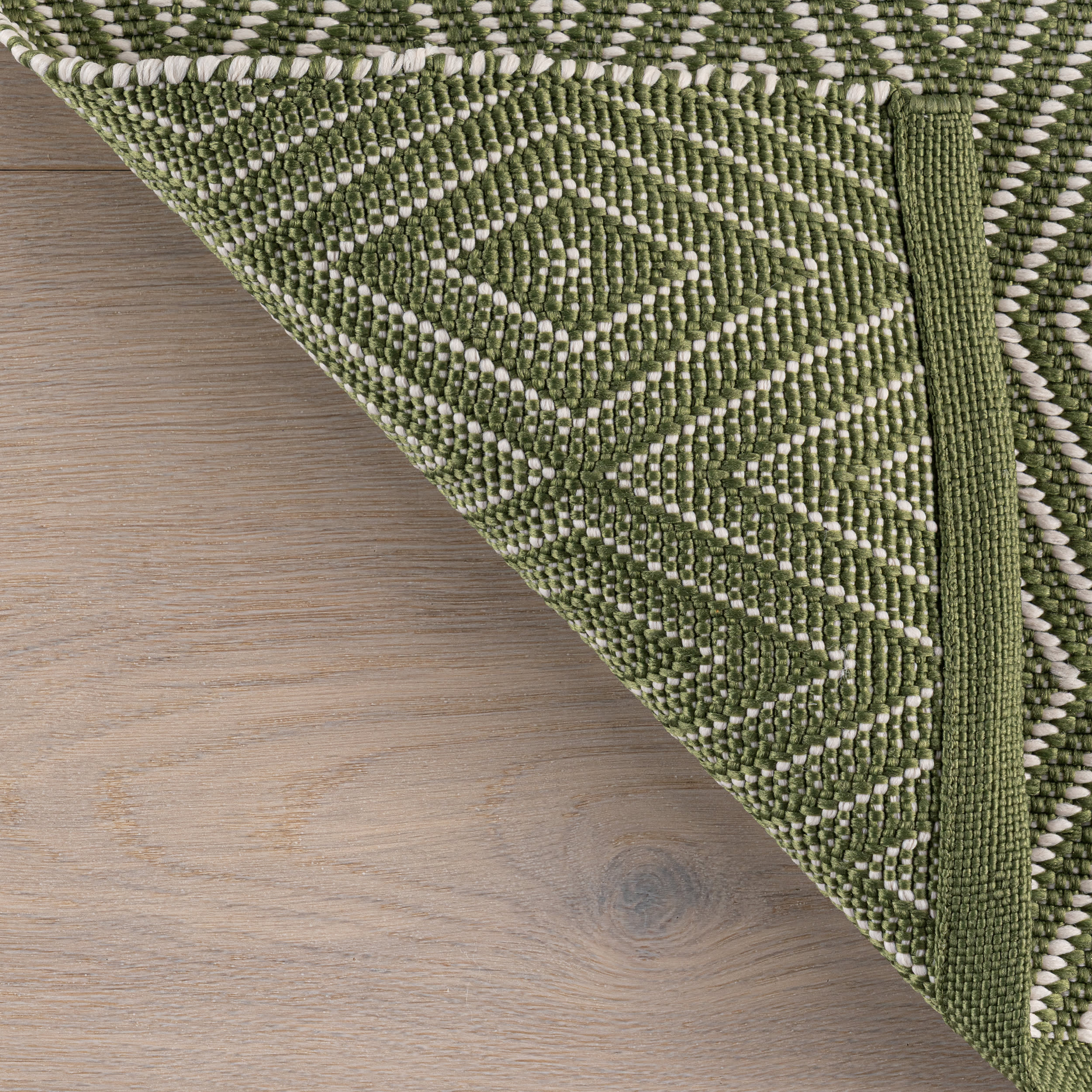 Diamond Handwoven Indoor/Outdoor Rug | Sage - Image 8