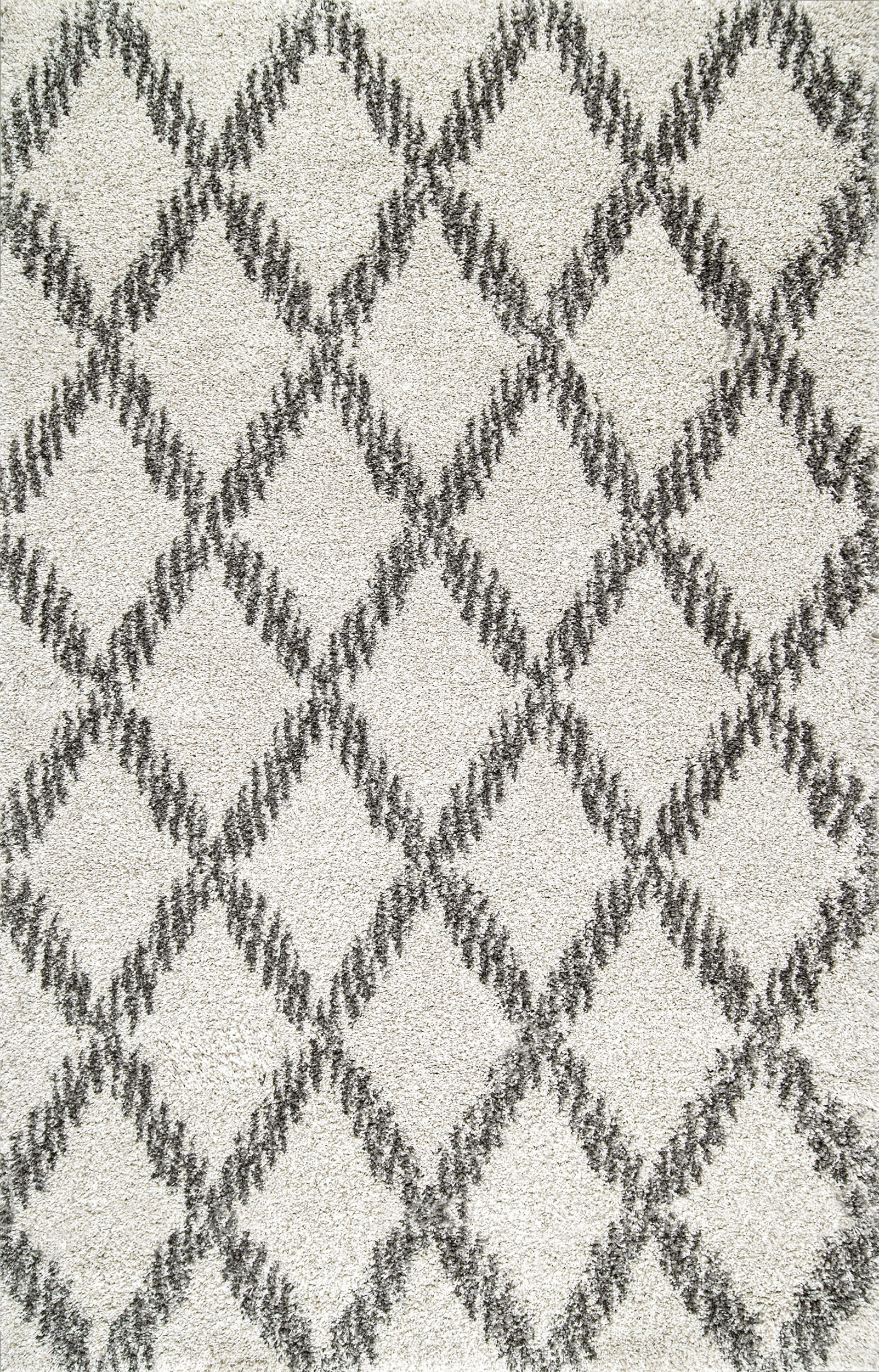 Diamond Lattice Rug | Ivory