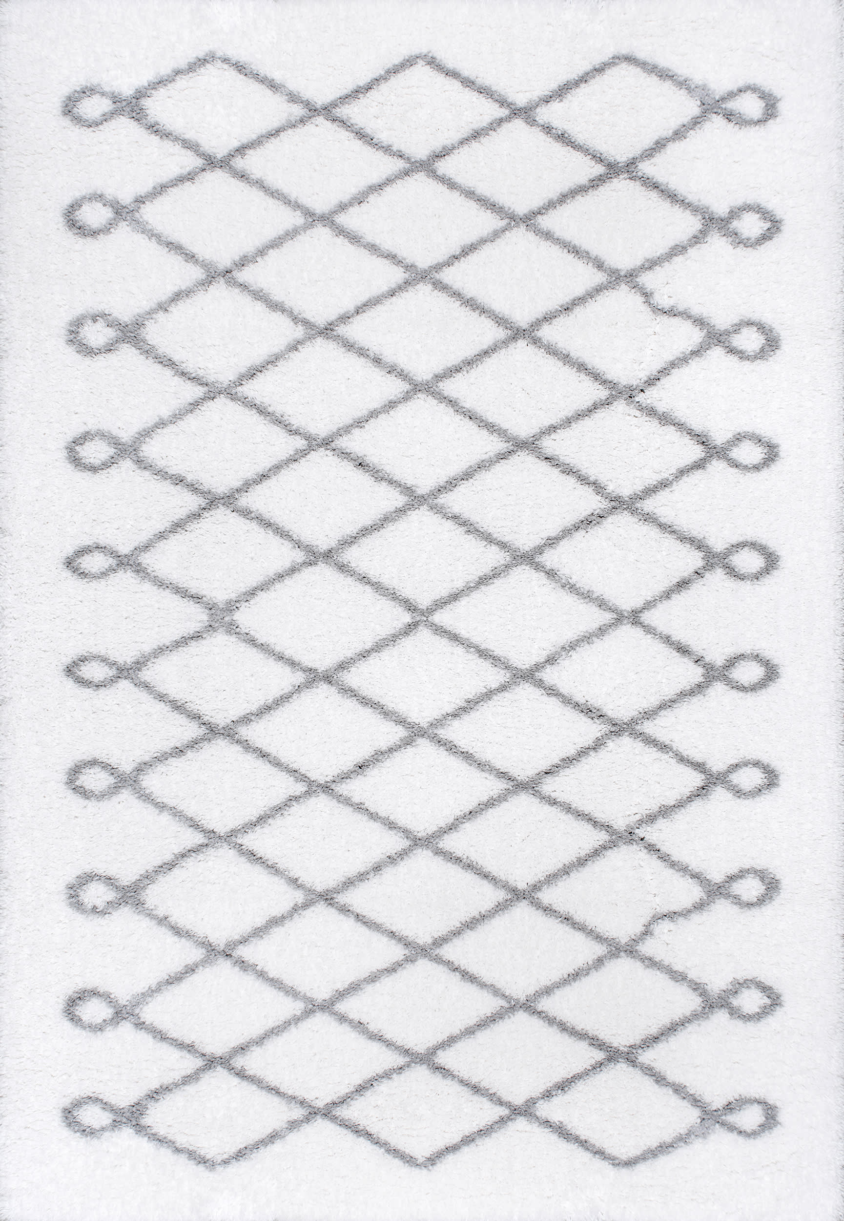 Diamond Loop Rug | Grey