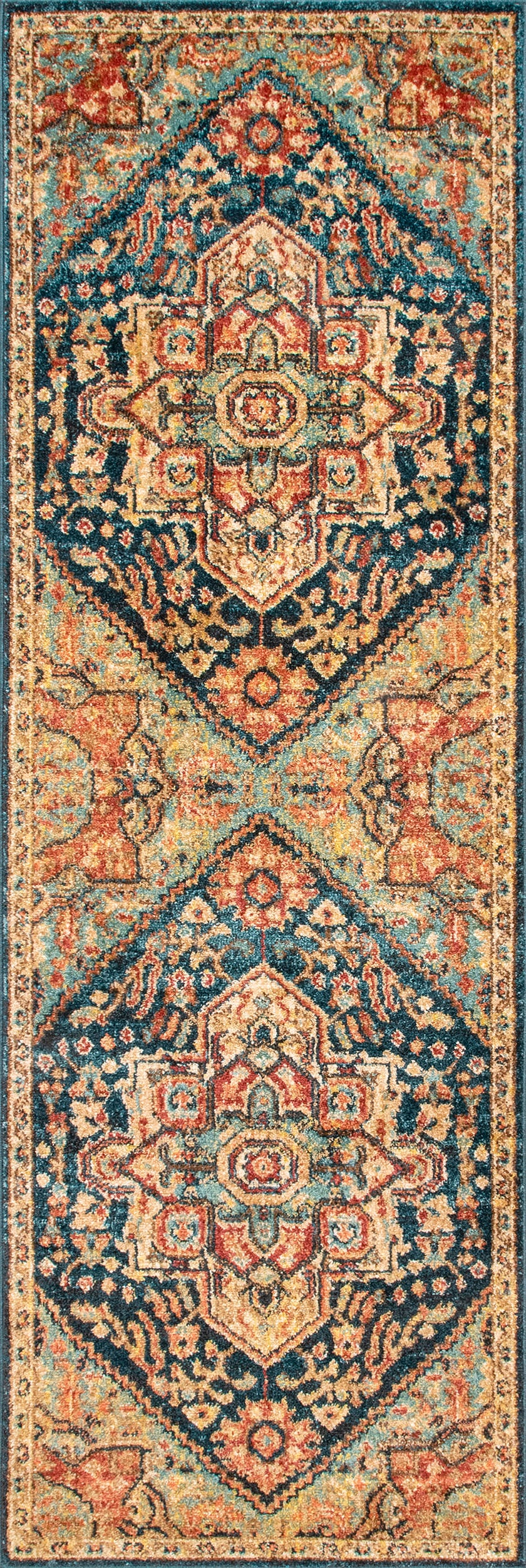 Diamond Medallion Rug | Green