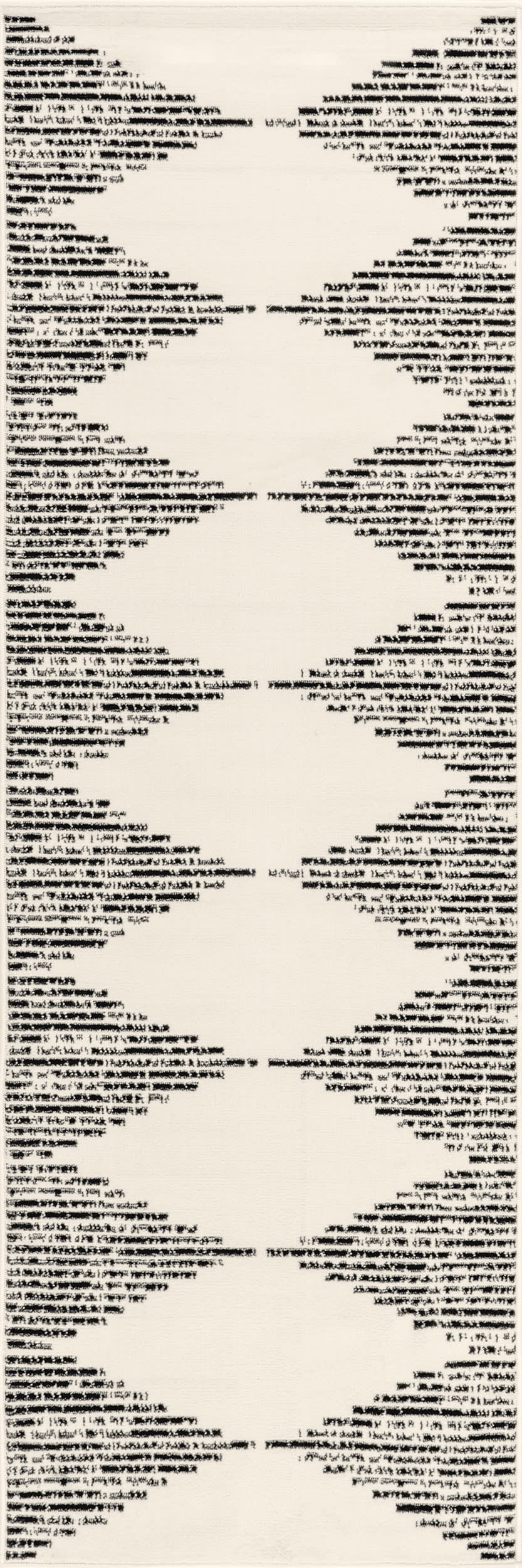 Diamond Pinstripes Rug | Black