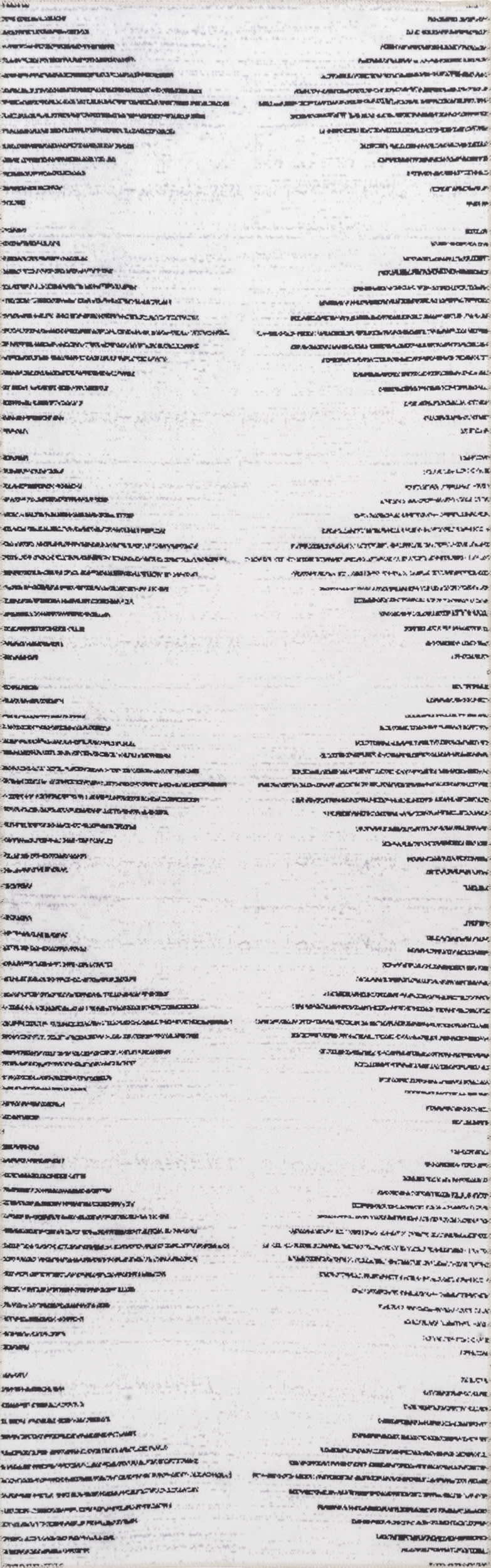 Diamond Pinstripes Washable Rug | White