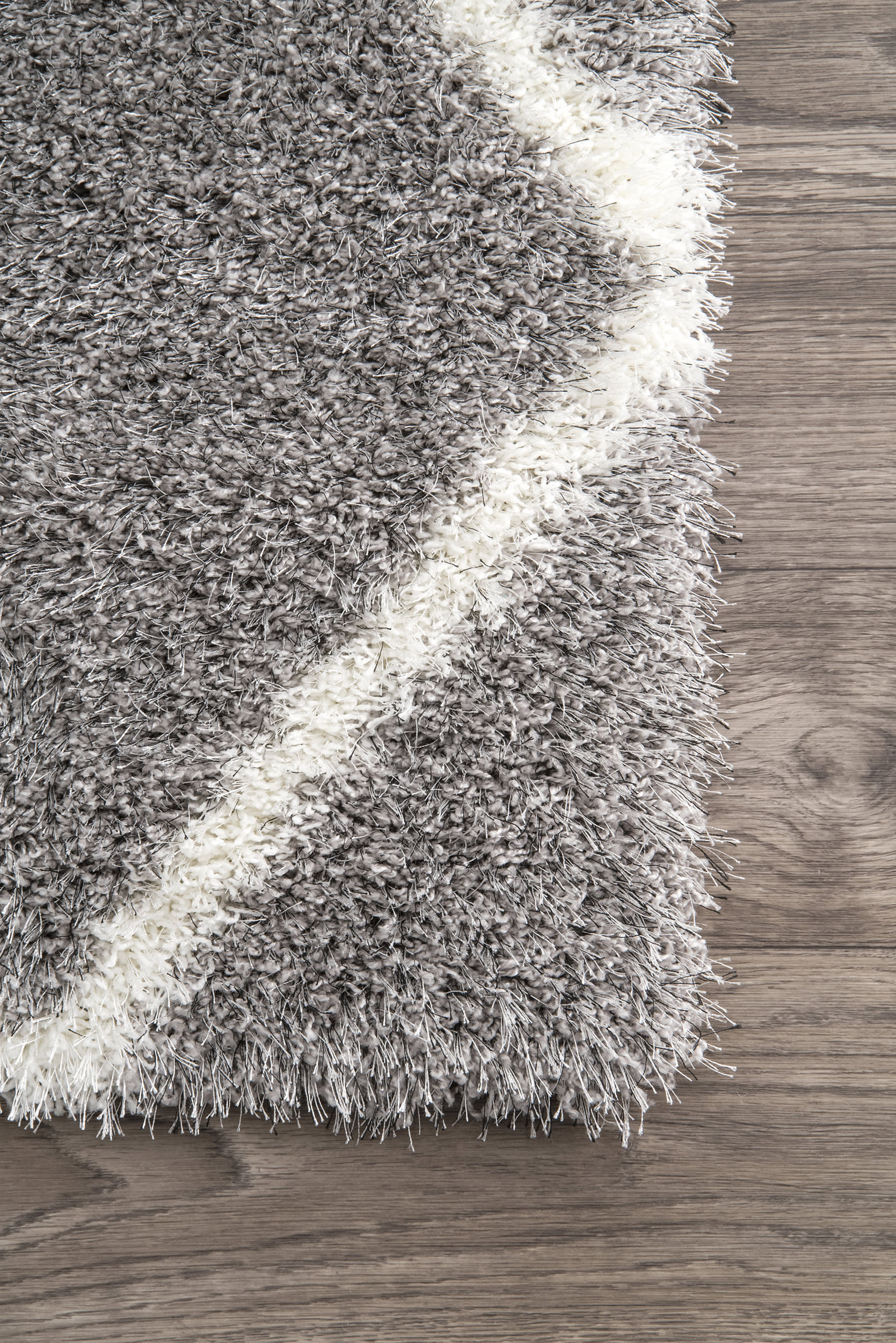 Diamond Shag Rug | Ash - Image 3