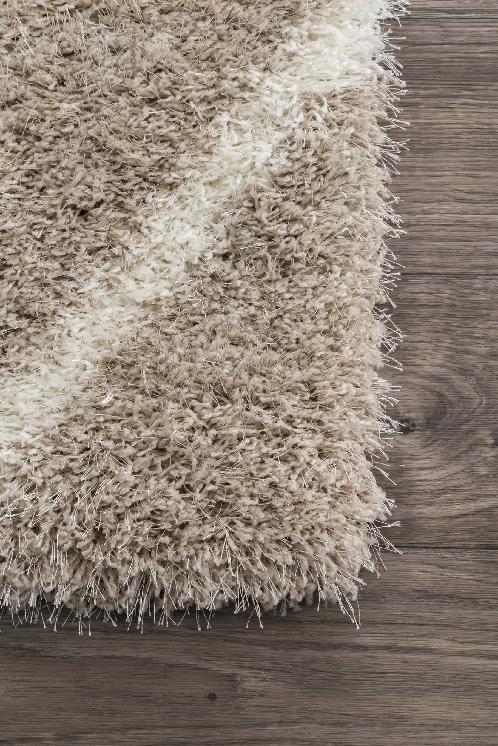 Diamond Shag Rug | Beige - Image 3