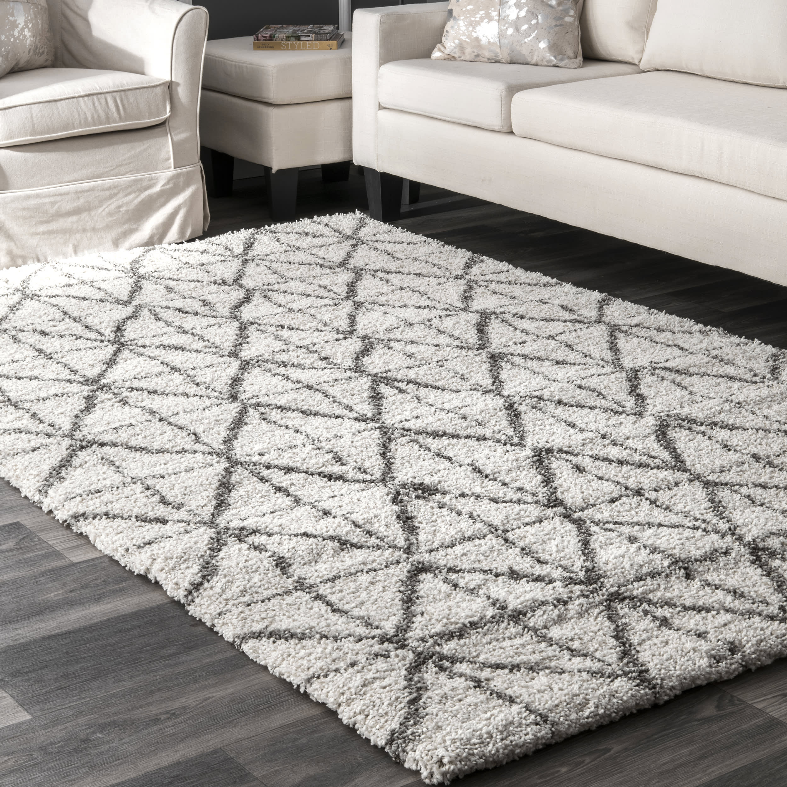 Diamond Tiles Rug | Ivory - Image 2