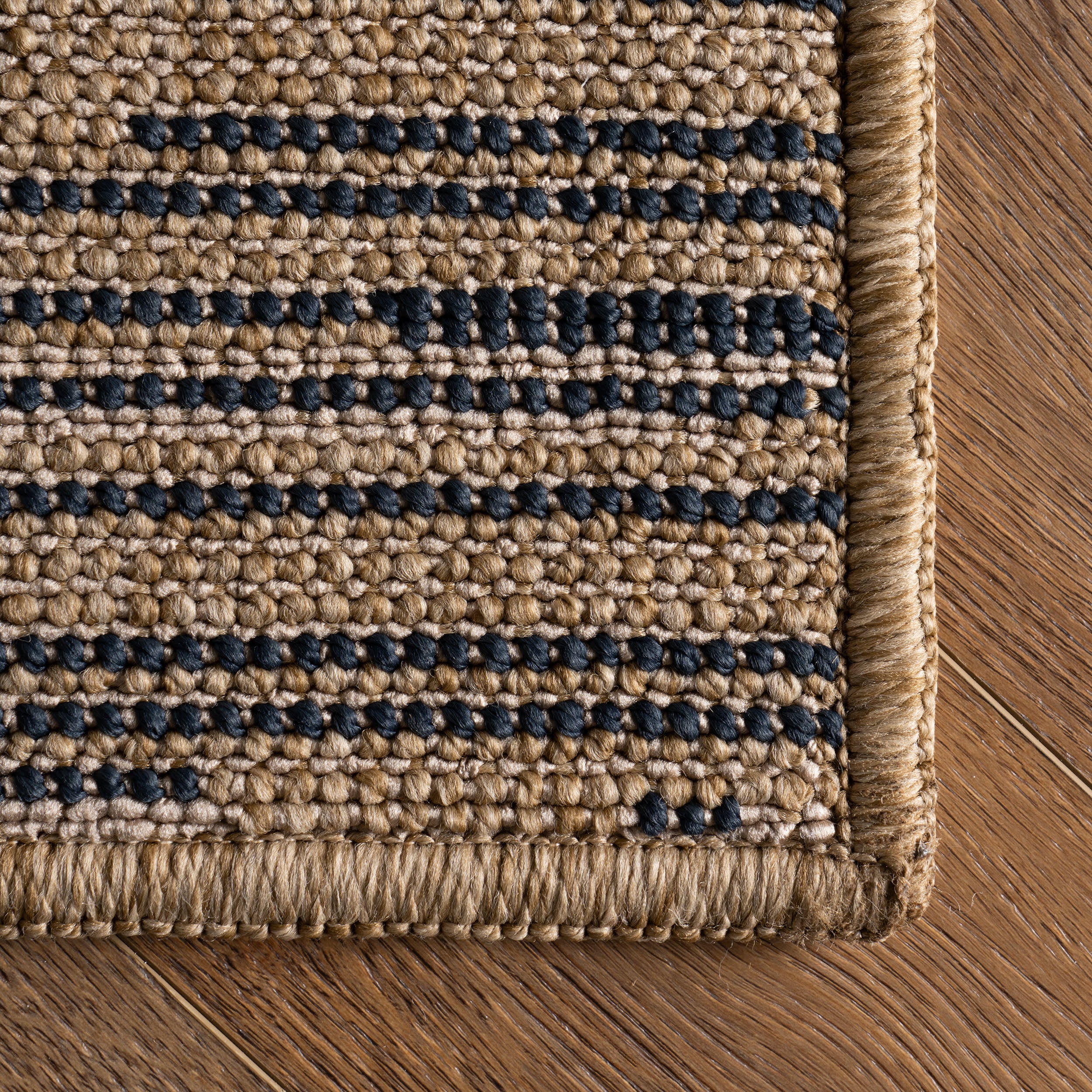 Dilara Transitional Abstract Indoor/Outdoor Rug | Natural Blue - Image 4