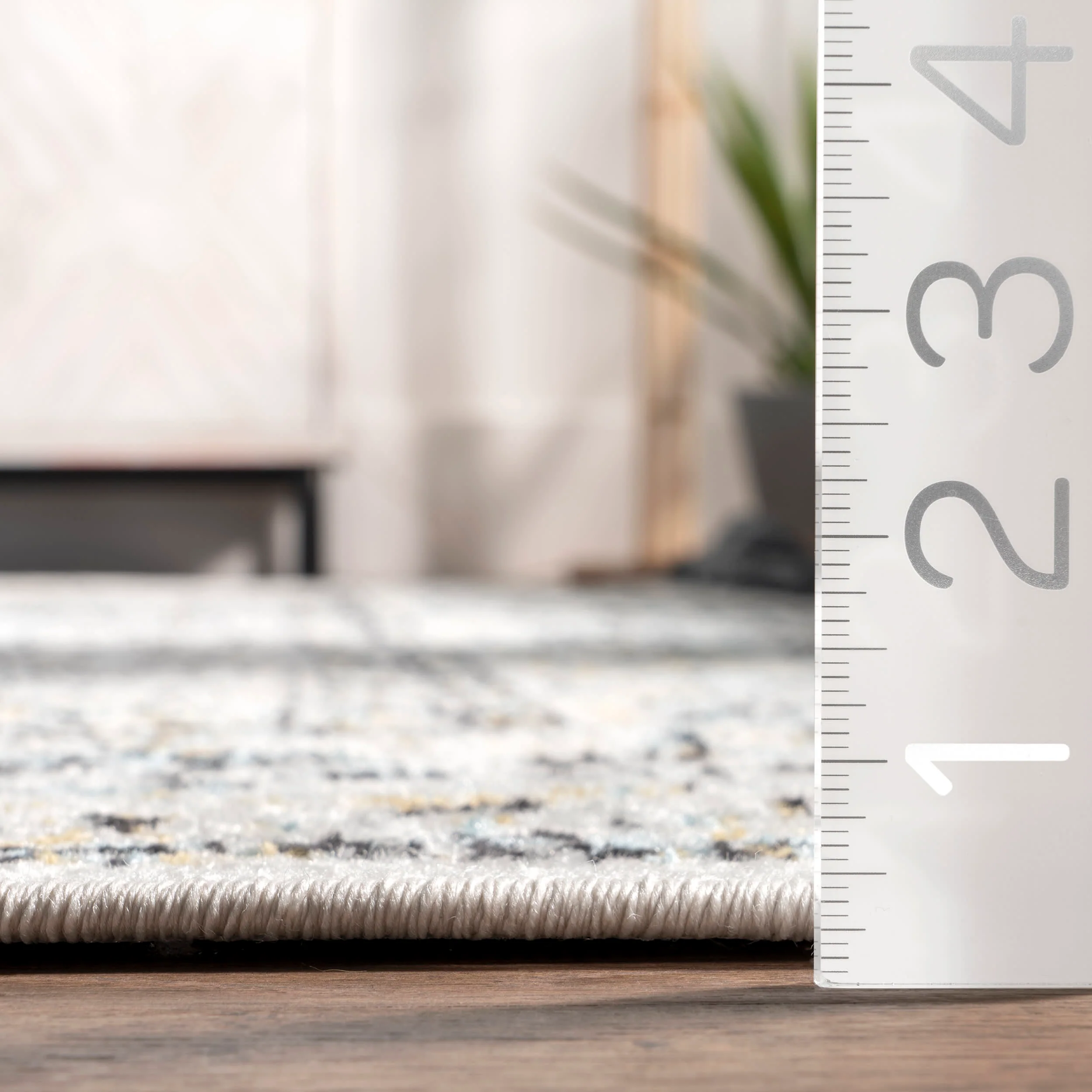 Distressed Persian Rug | Grey - Image 5