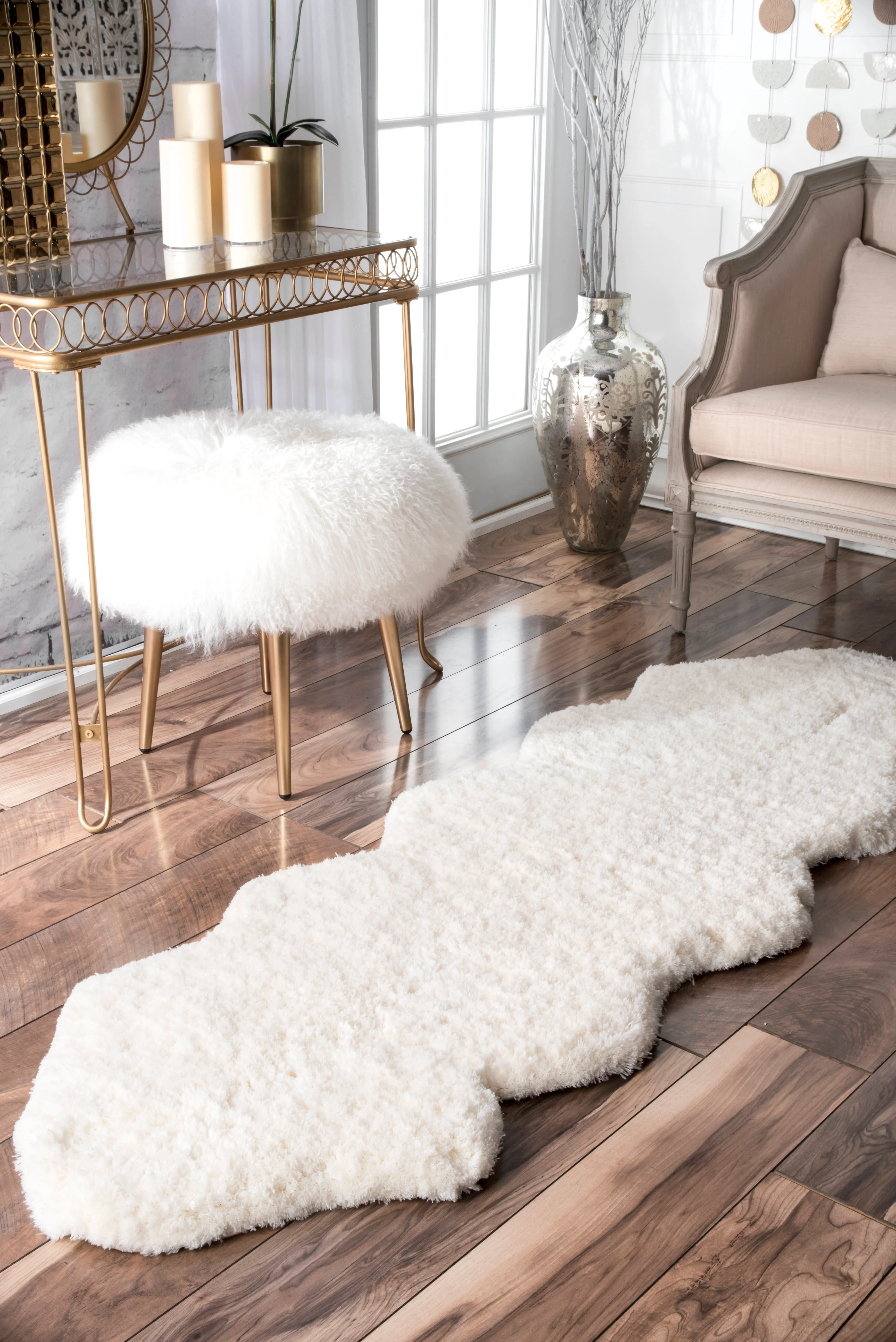 Double Pelt Rug | Natural - Image 2