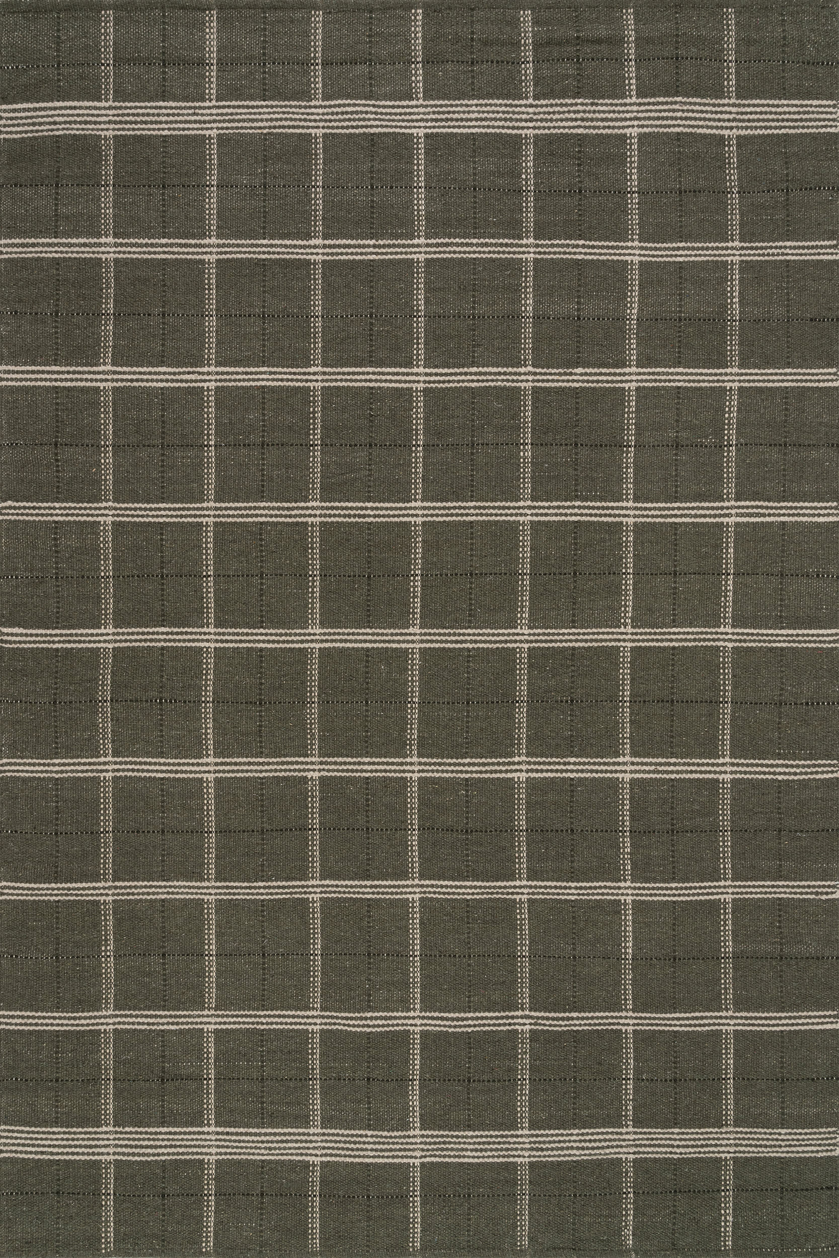 Downing Plaid Wool Rug by Nate Berkus | Green