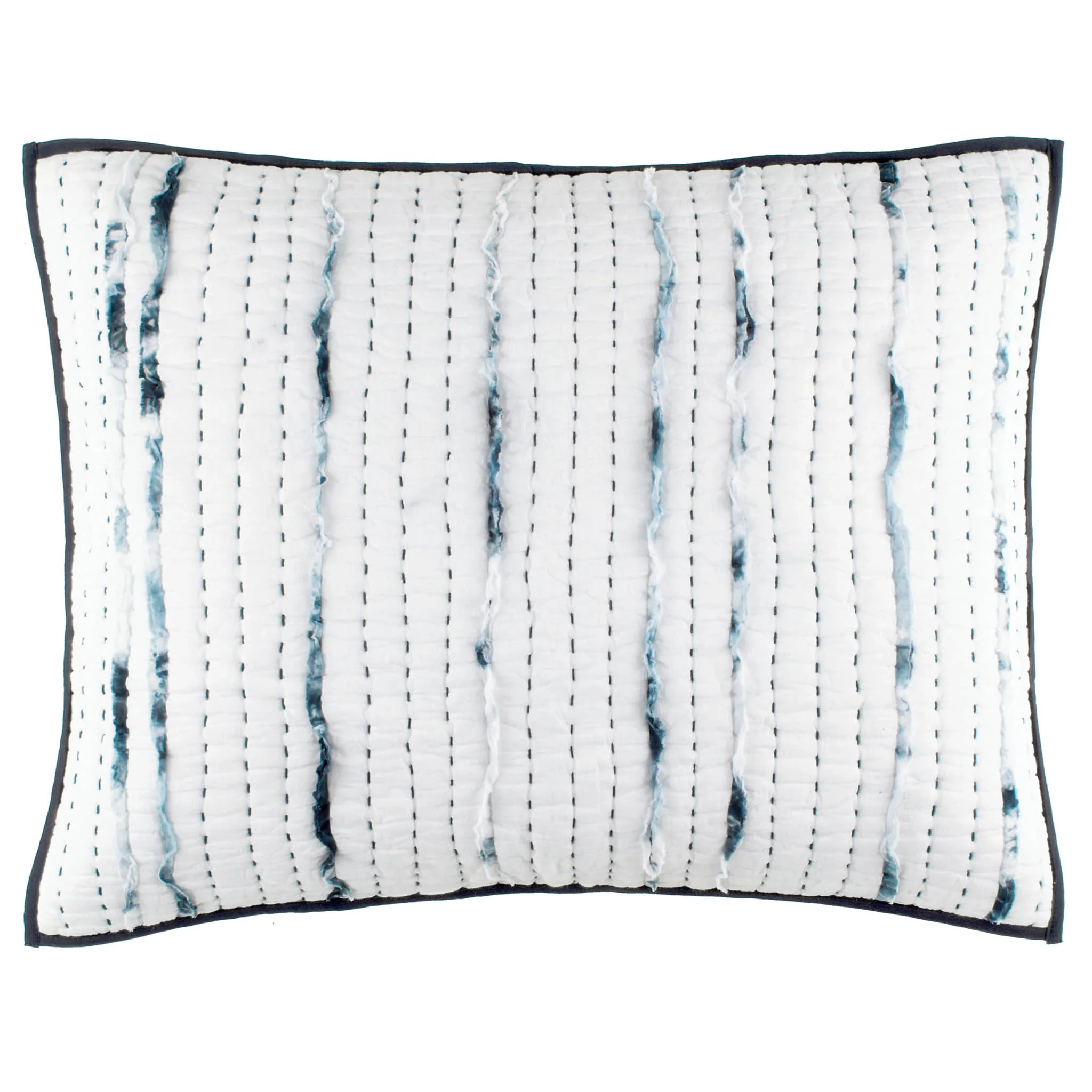 Draftsman Quilted Sham | Blue