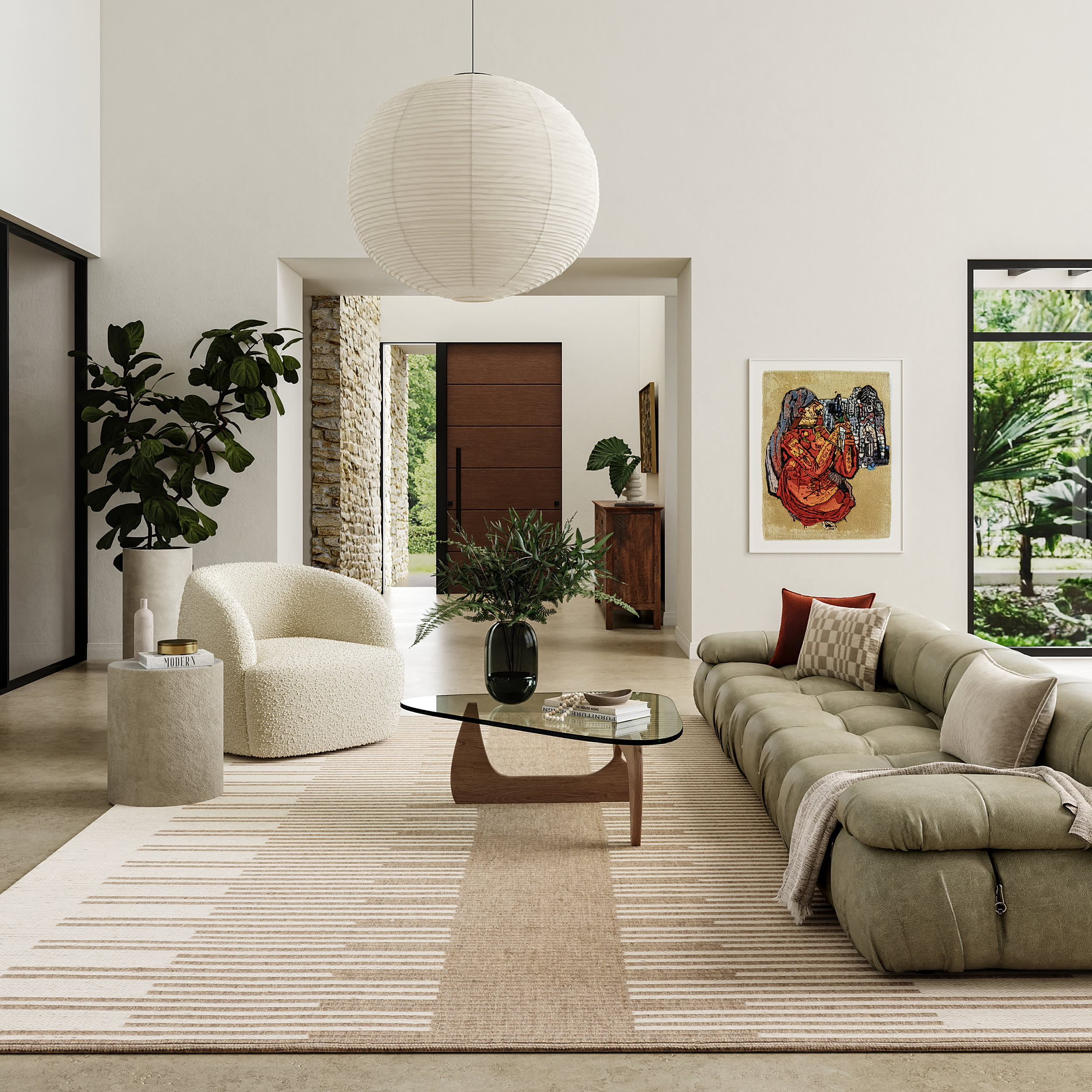 Drift Reversible Wool Rug | Natural - Image 9