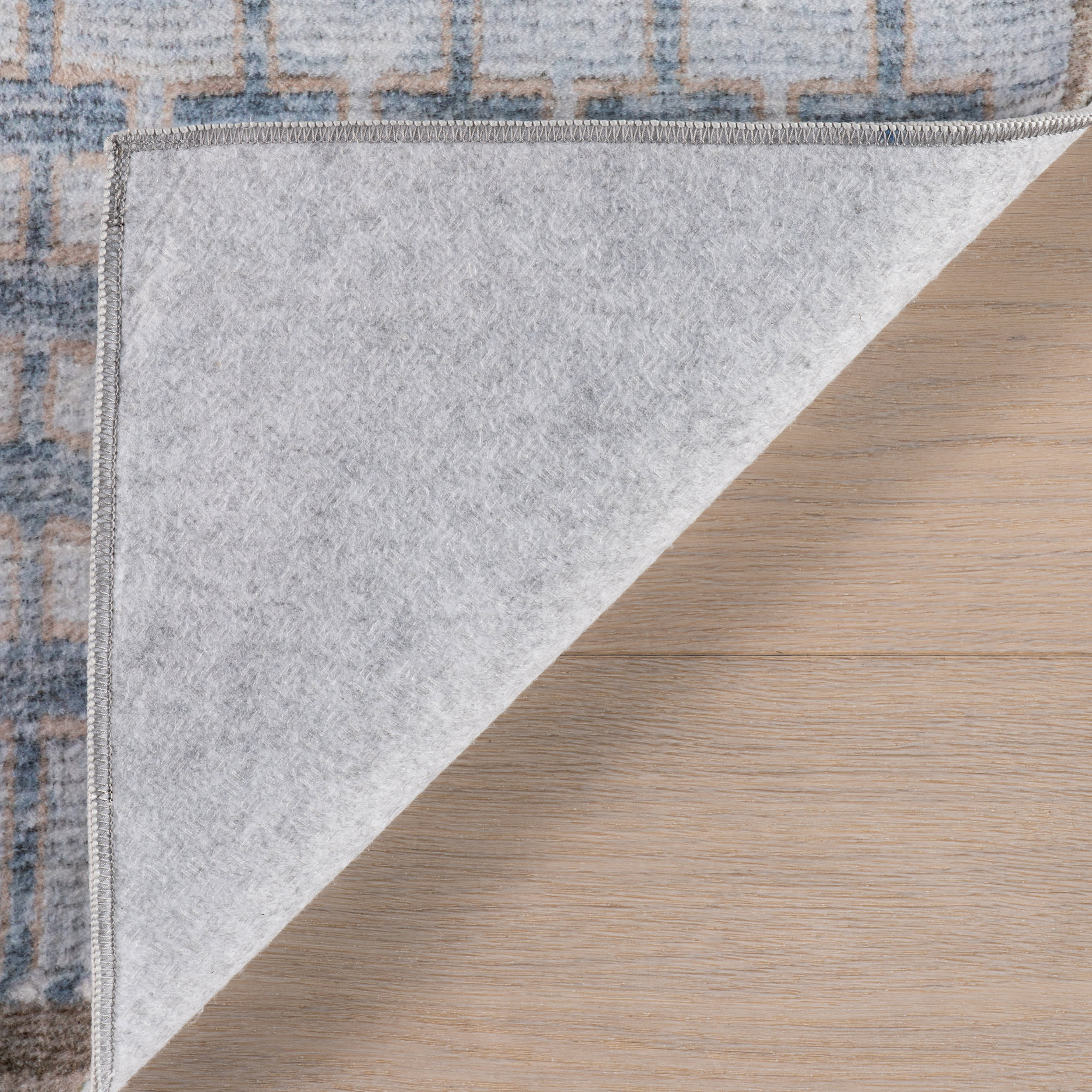 Drusilae Abstract Washable Rug | Light Blue - Image 6
