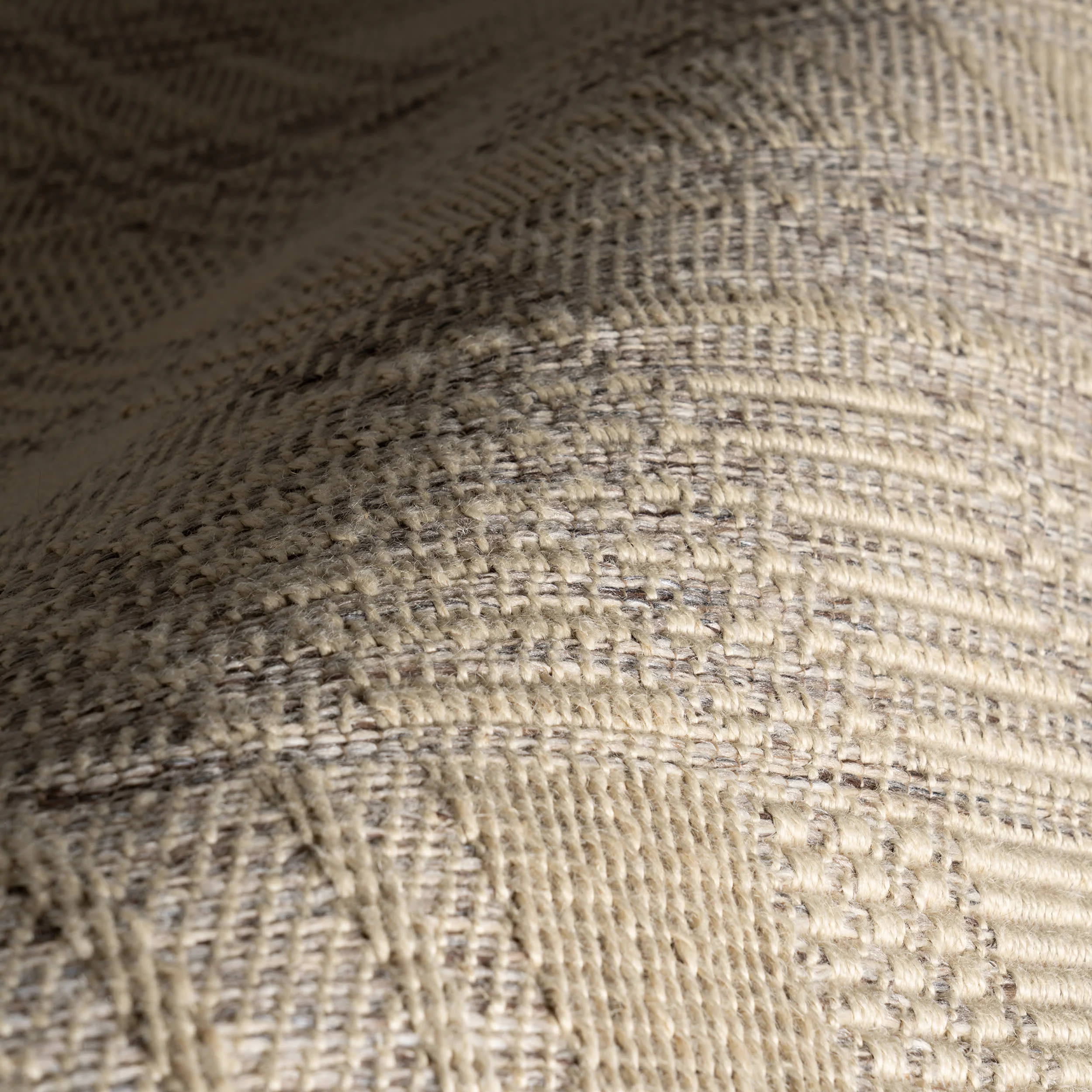 Duna Modern Plaid Rug | Tan - Image 3