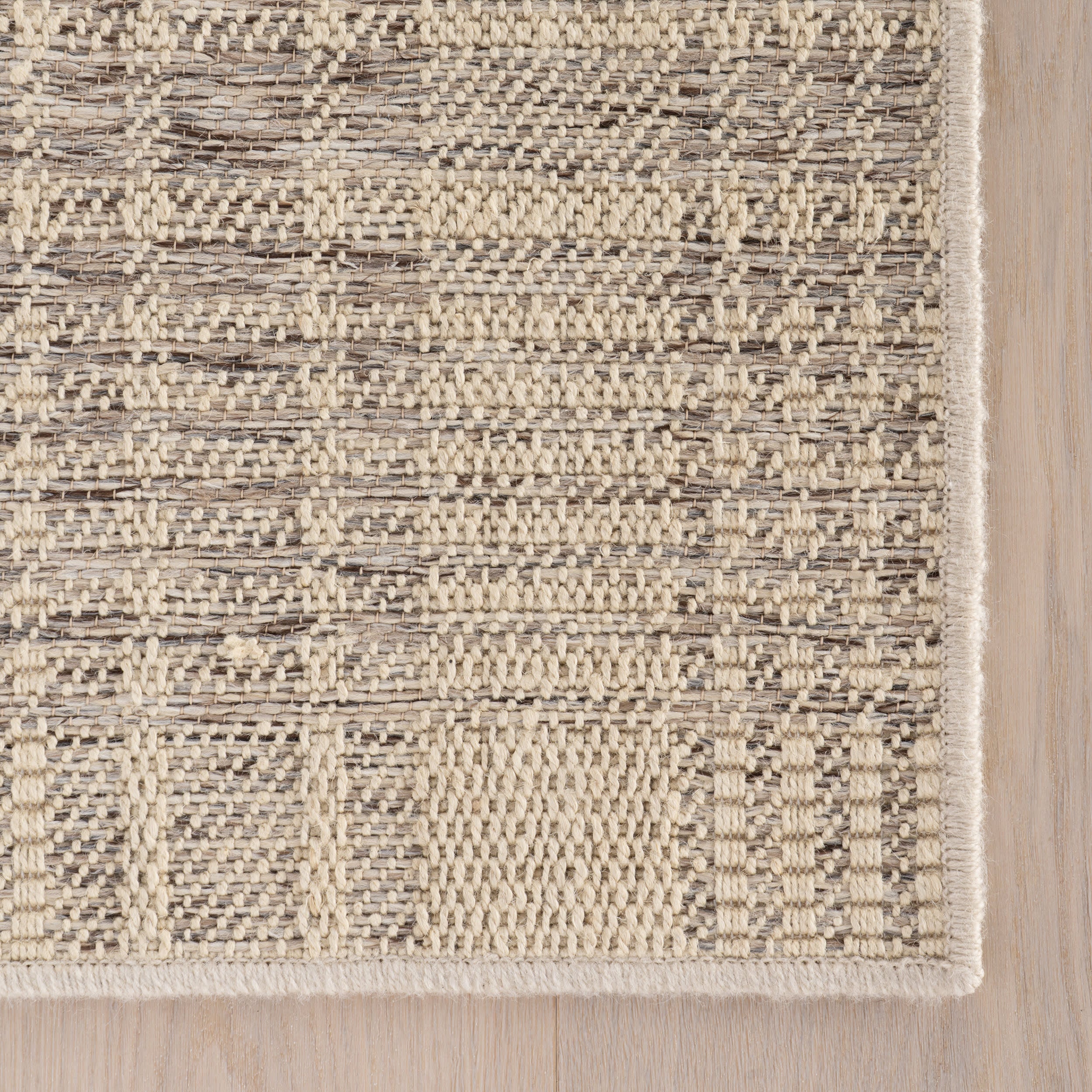 Duna Modern Plaid Rug | Tan - Image 4