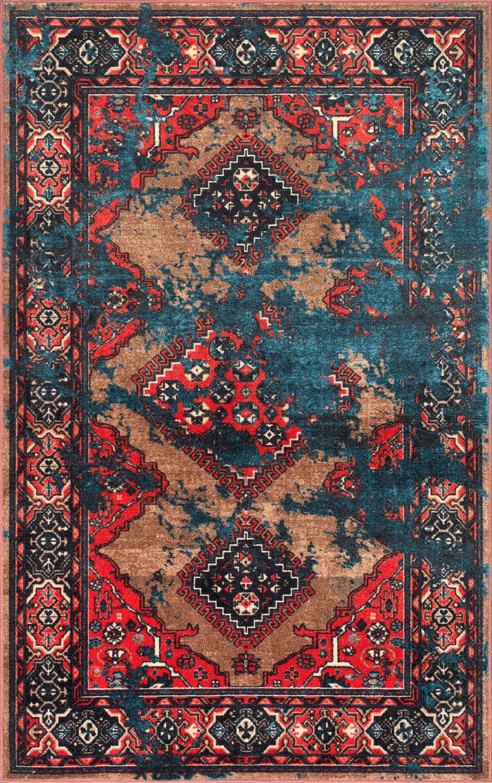 Dyed Diamonds Rug | Multicolor