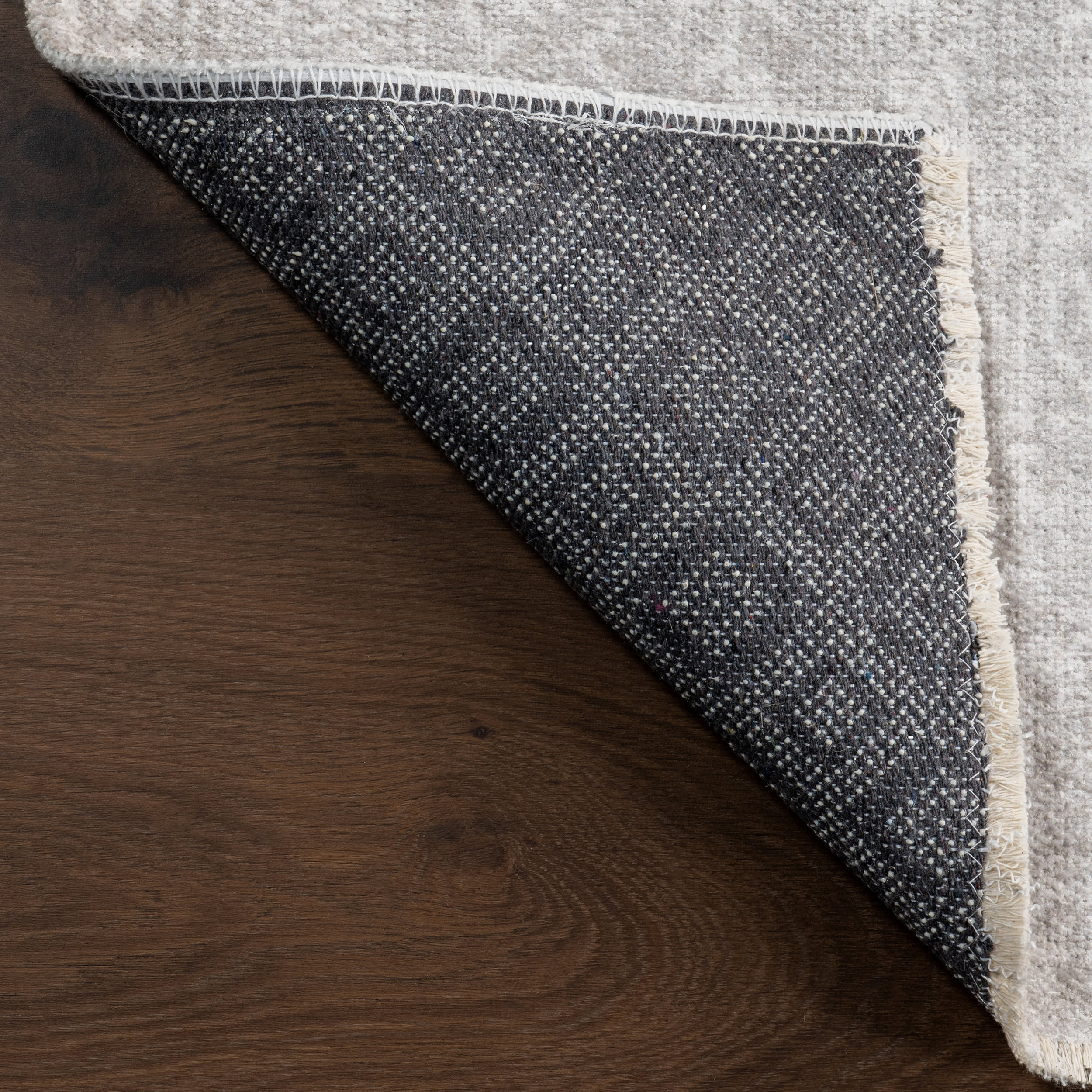 Edna Fringed Vintage Medallion Washable Rug | Light Grey - Image 7