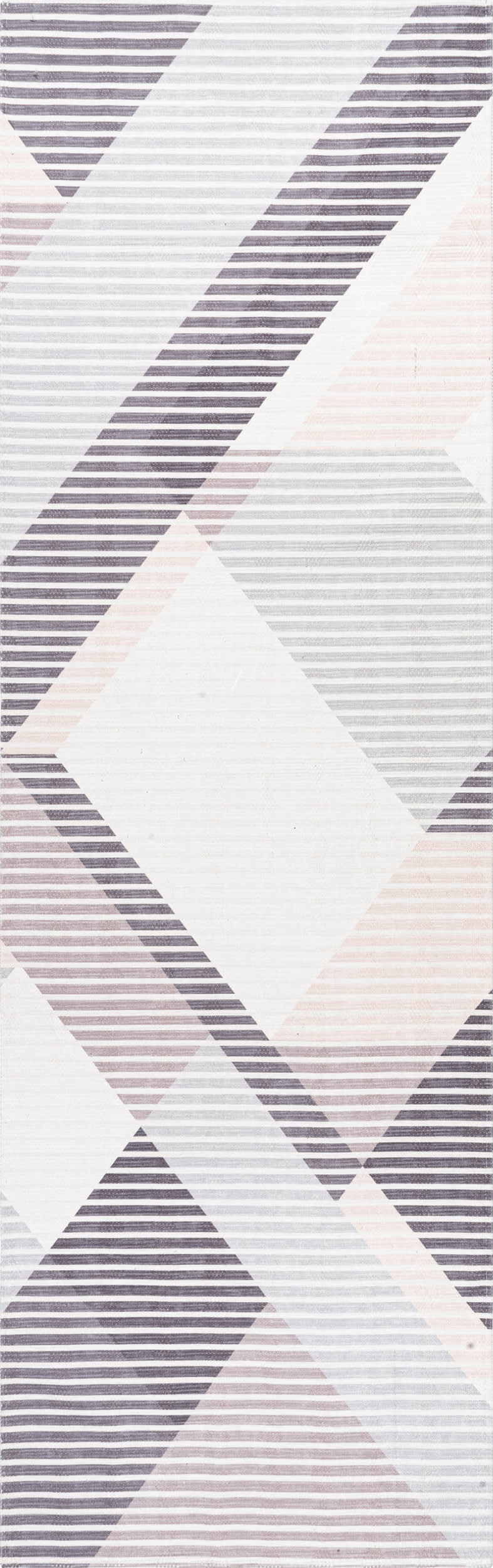 Effie Washable Pinstriped Rug | Beige