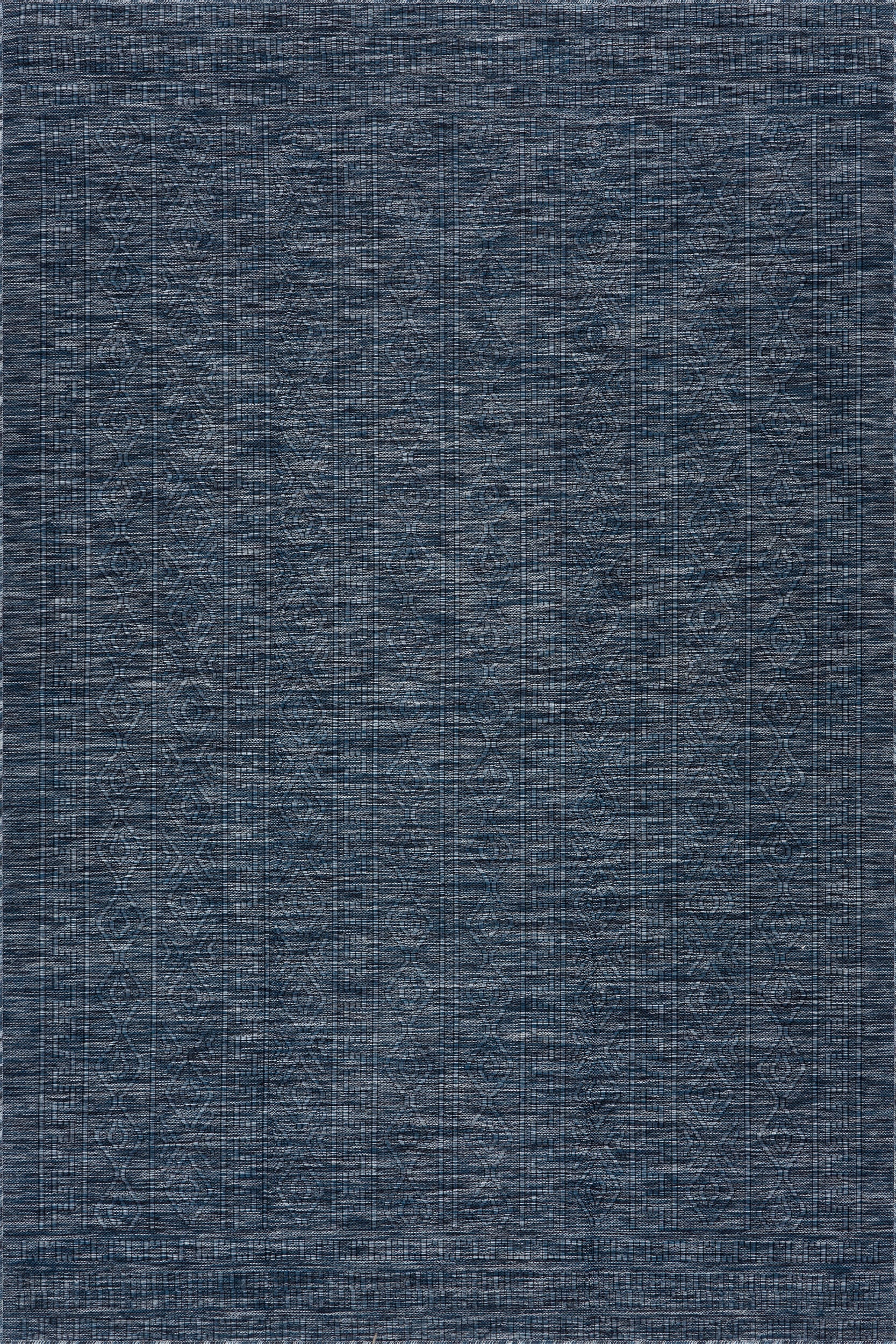 Eiraz Contemporary Solid Indoor/Outdoor Rug | Navy