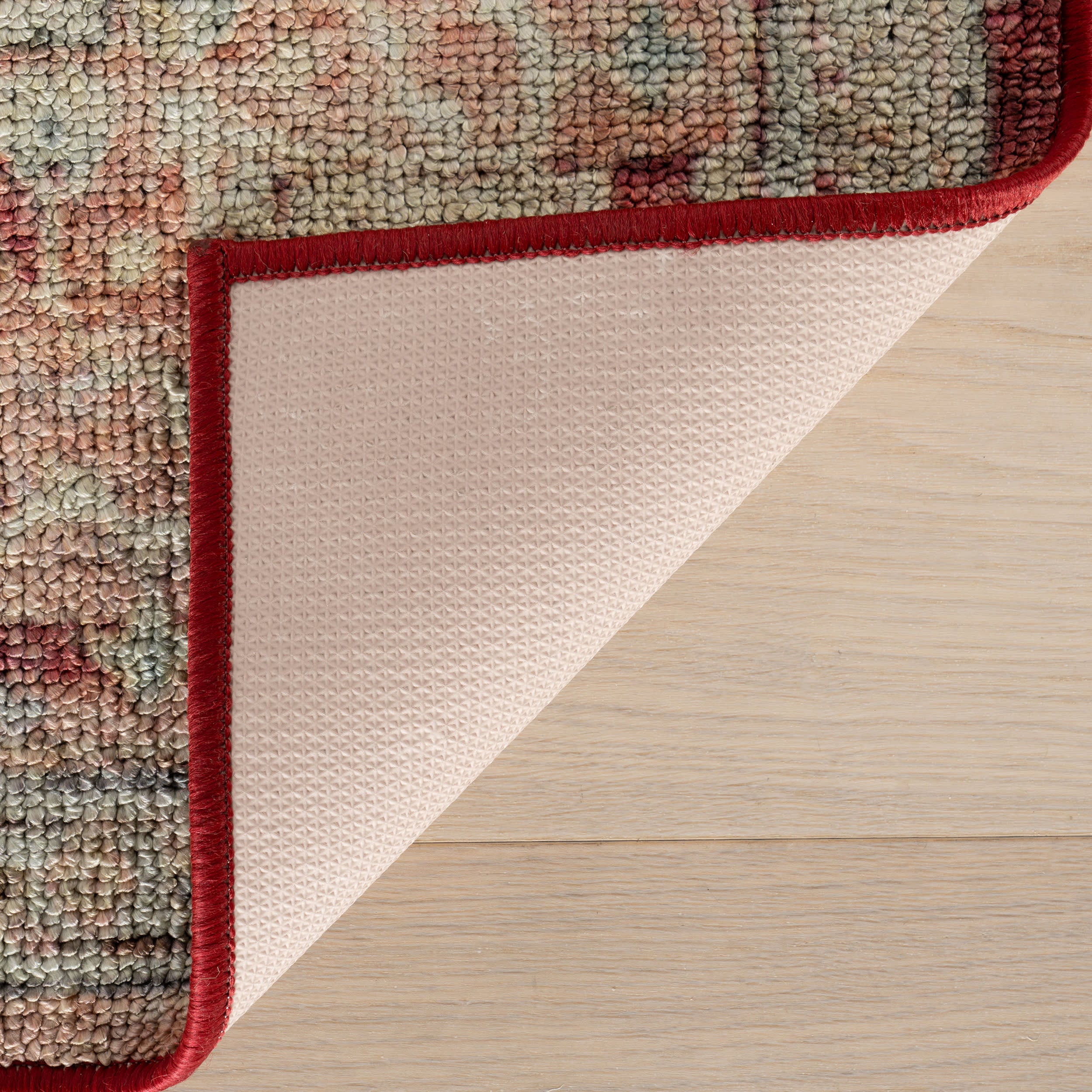 Elarin Traditional Medallion Washable Rug | Red - Image 8