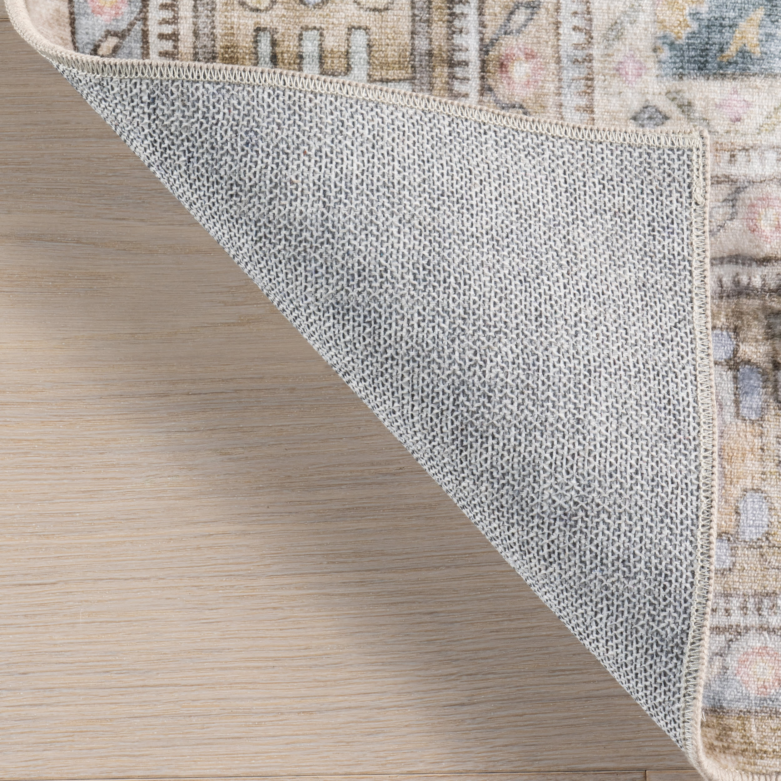 Elia Medallion Washable Rug | Teal - Image 7