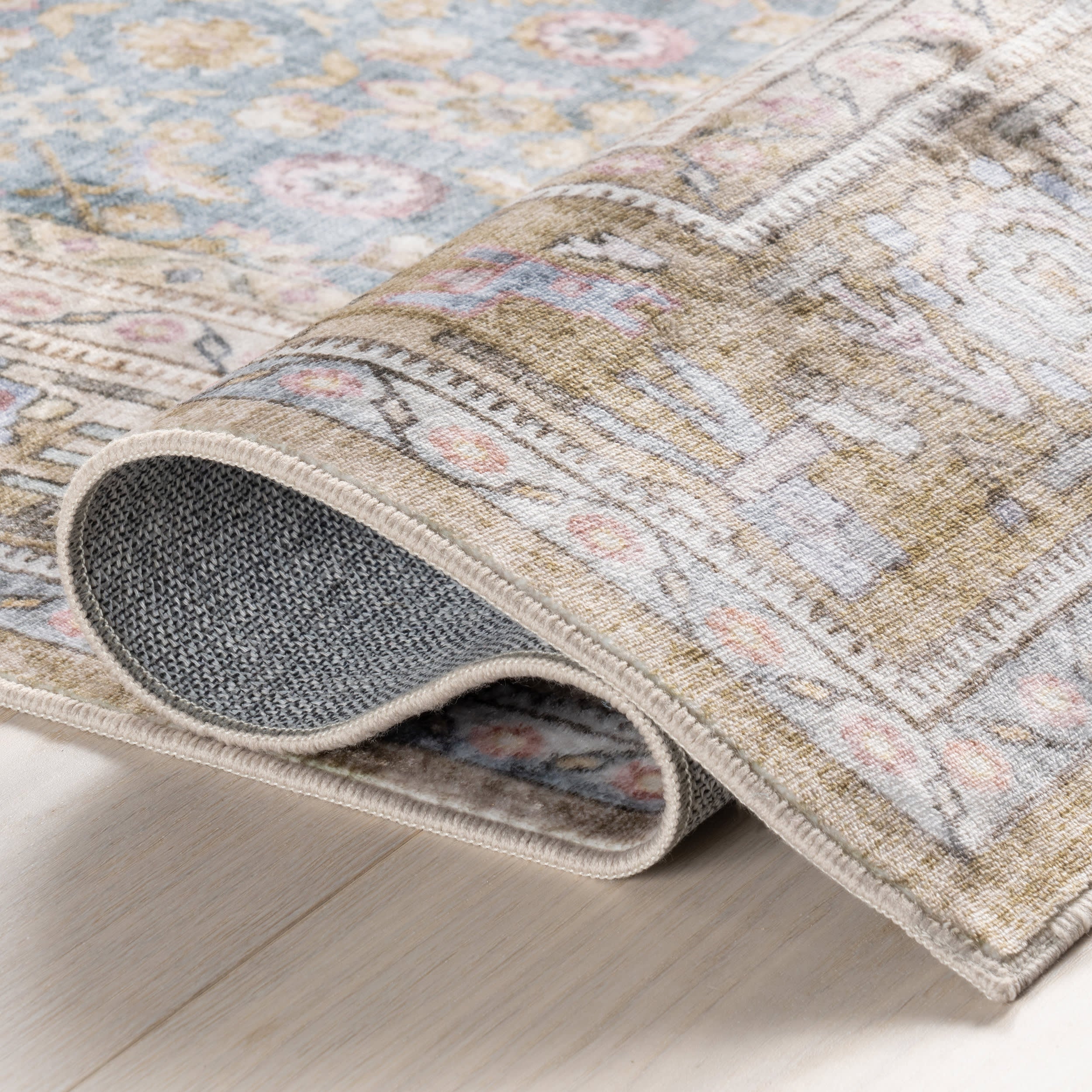 Elia Medallion Washable Rug | Teal - Image 9