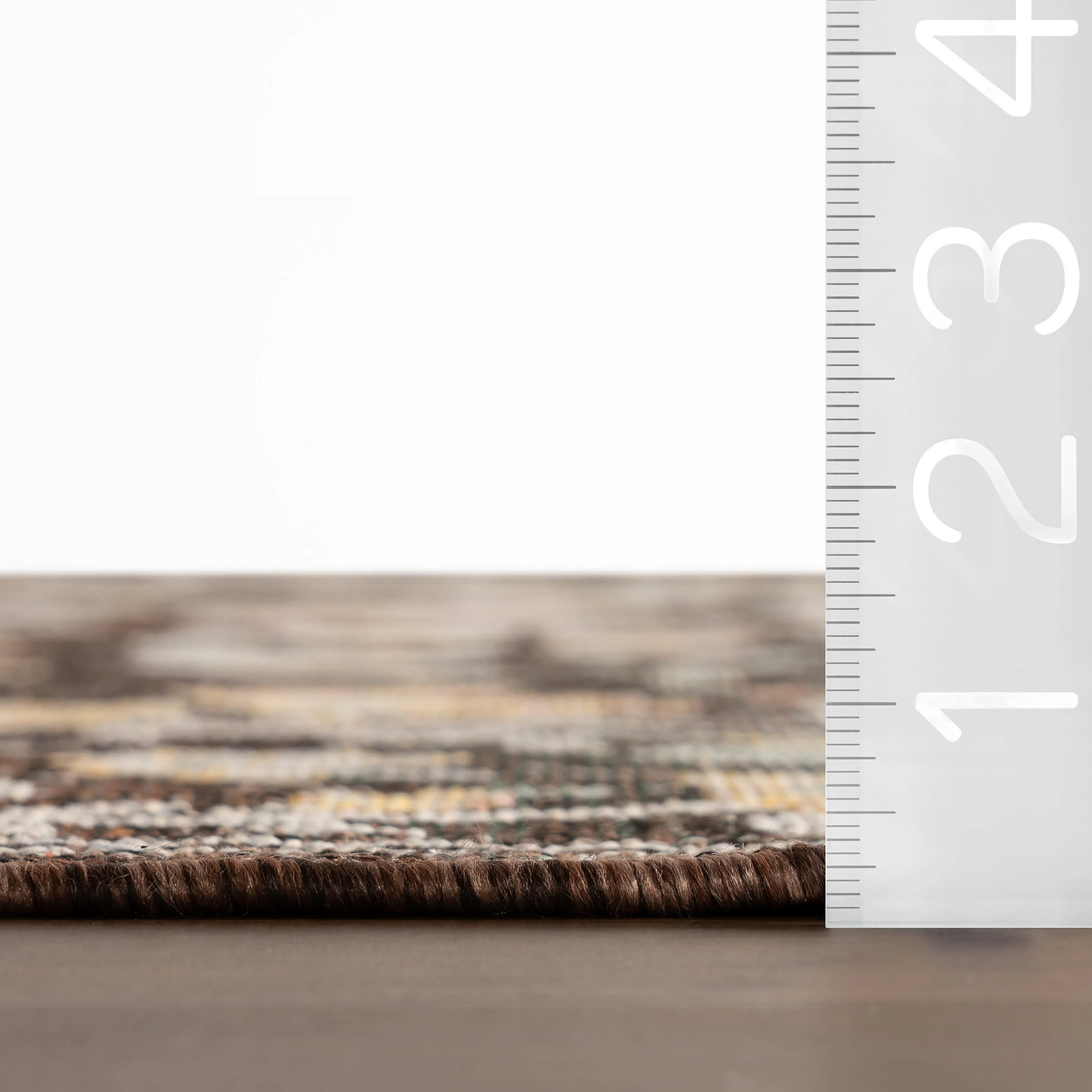 Elizaya Transitional Floral Indoor/Outdoor Rug | Brown - Image 6