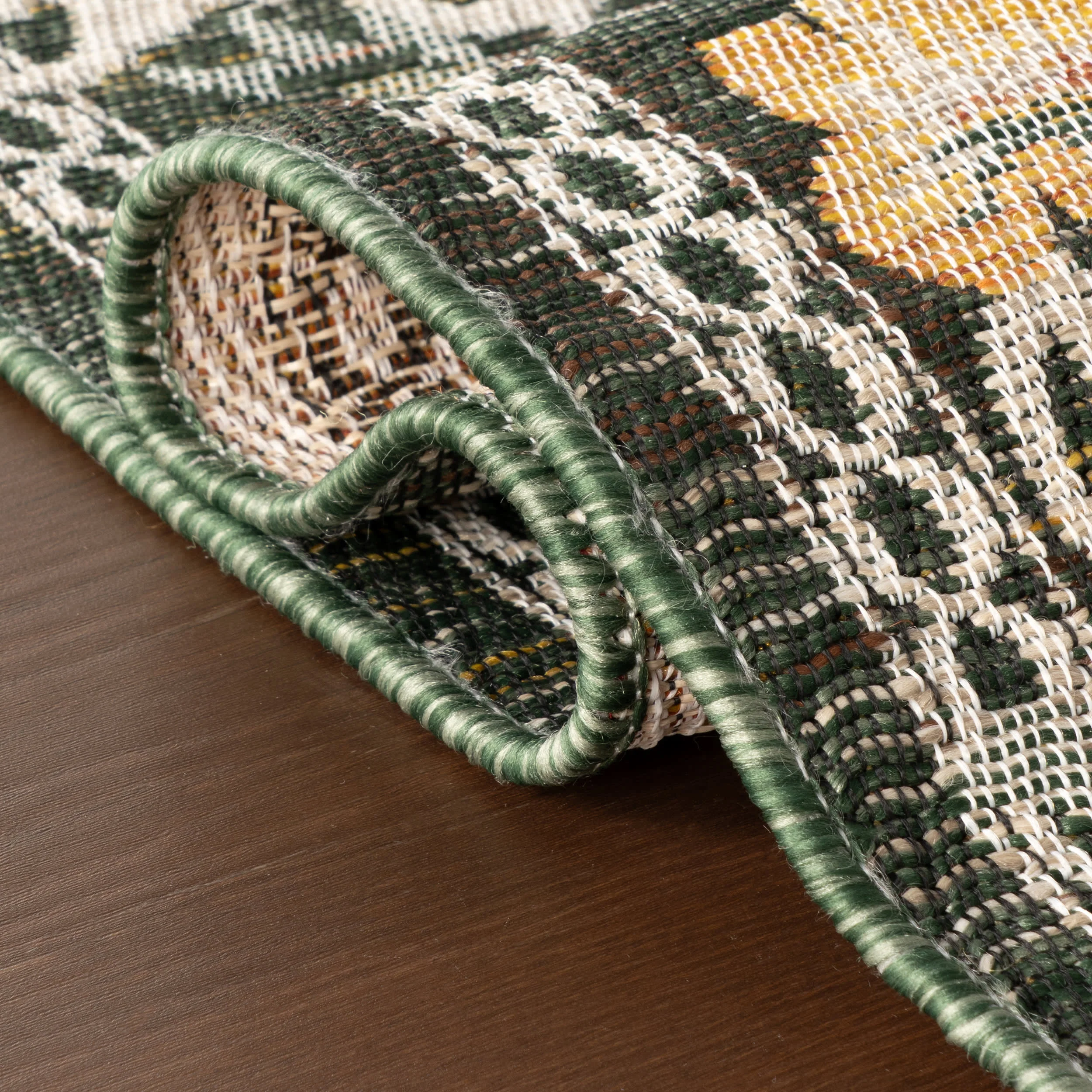 Elizaya Transitional Floral Indoor/Outdoor Rug | Green - Image 11