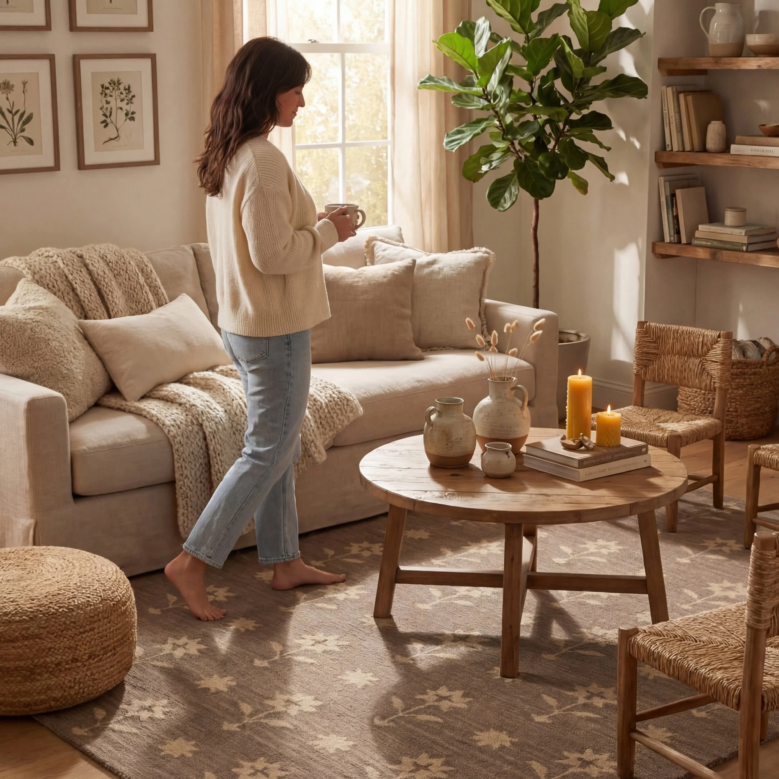 Ella Wool Rug | Taupe - Image 9