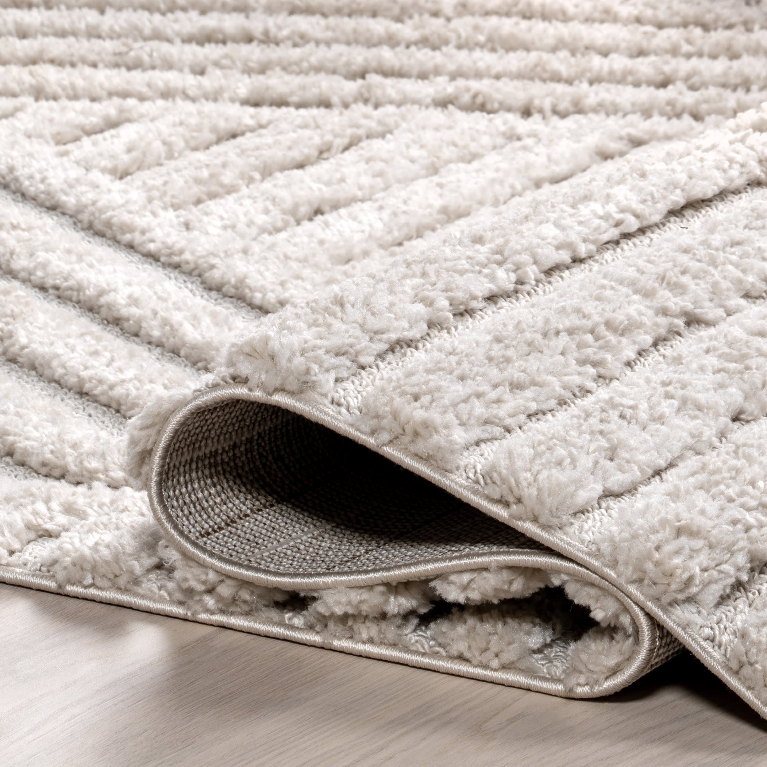 Ellie Traverse Shag Rug | Beige - Image 8