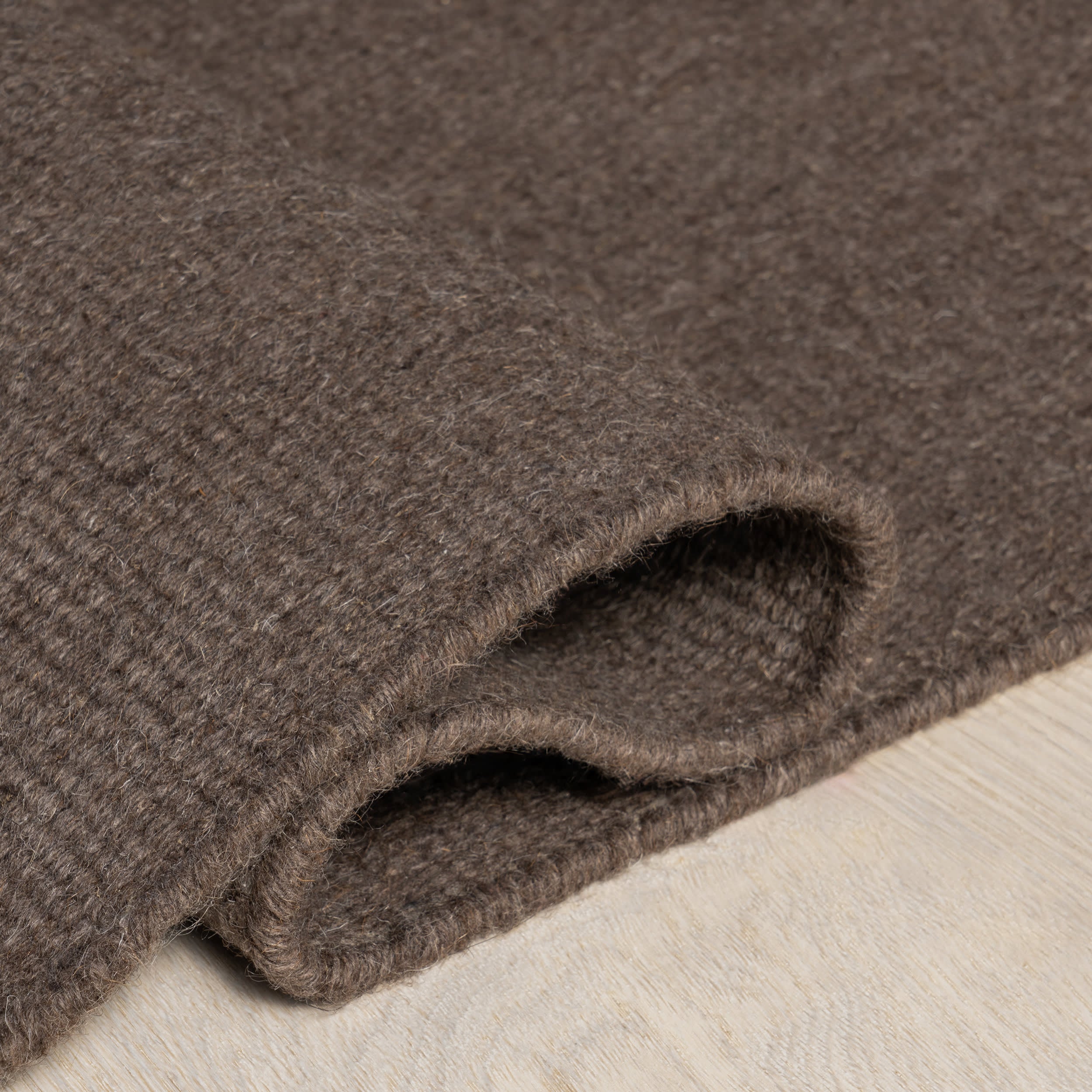 Elowen Double Striped Rug | Dark Brown - Image 8