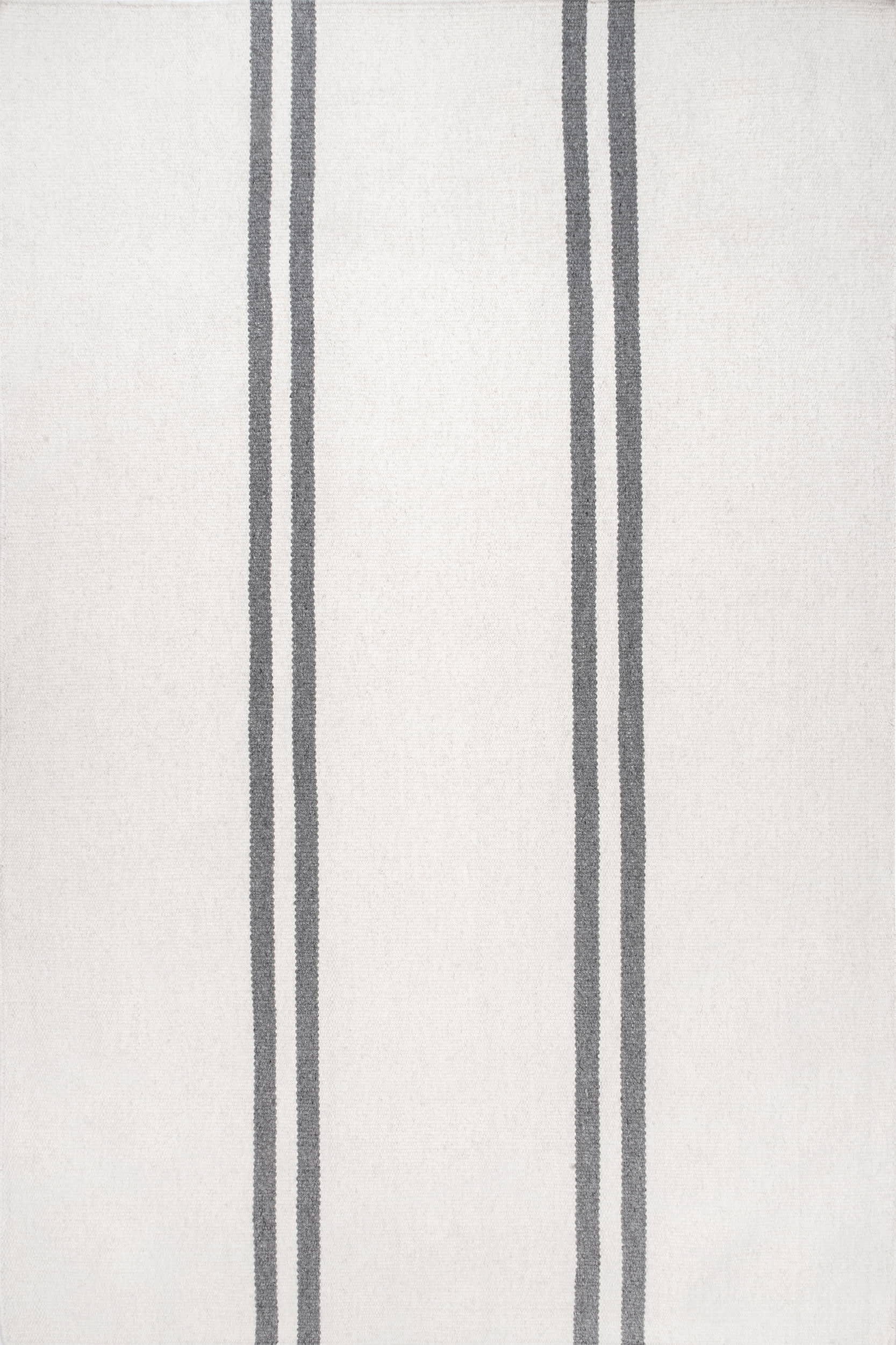 Elowen Double Striped Rug | Ivory