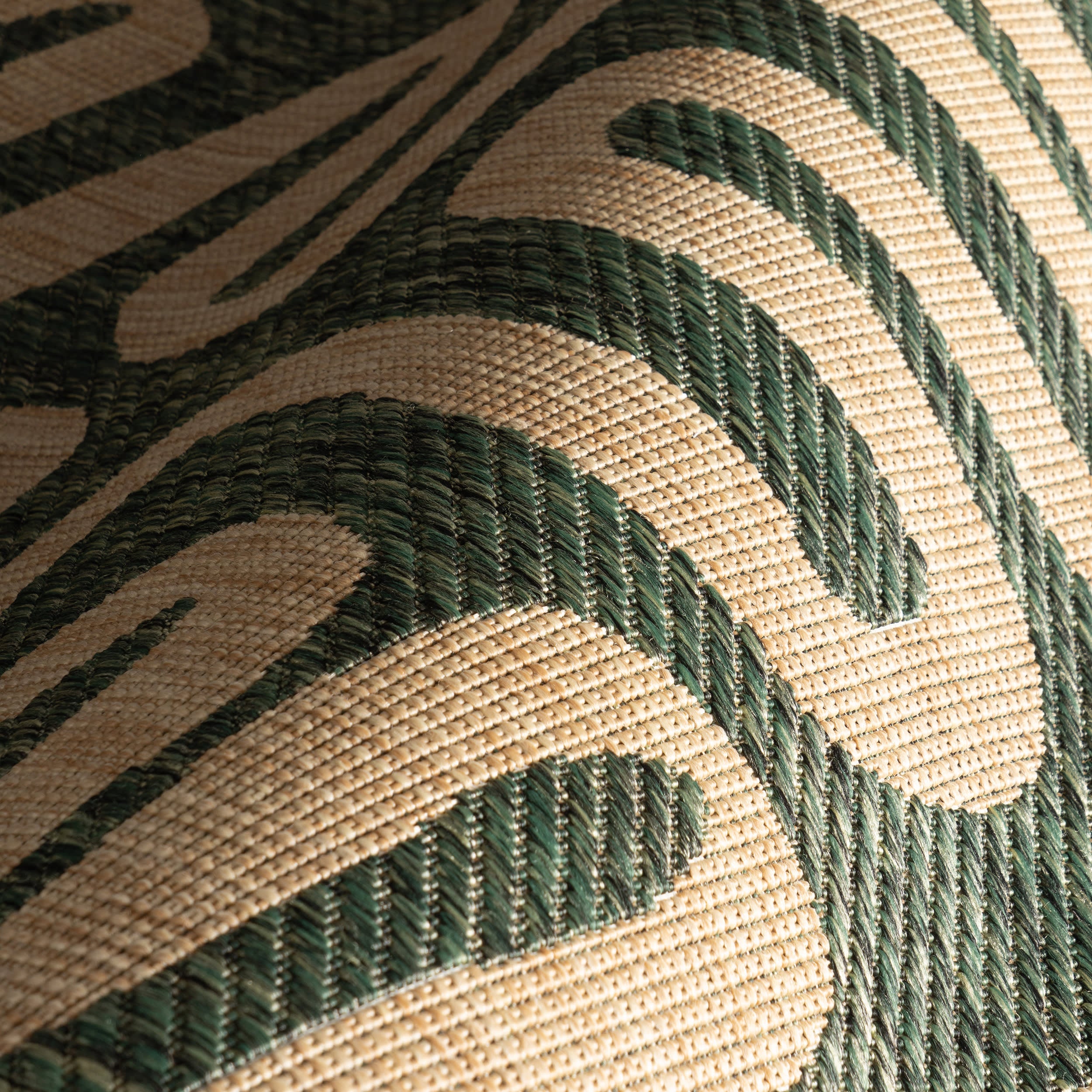 Elowyn Abstract Maze Indoor/Outdoor Rug | Green - Image 3