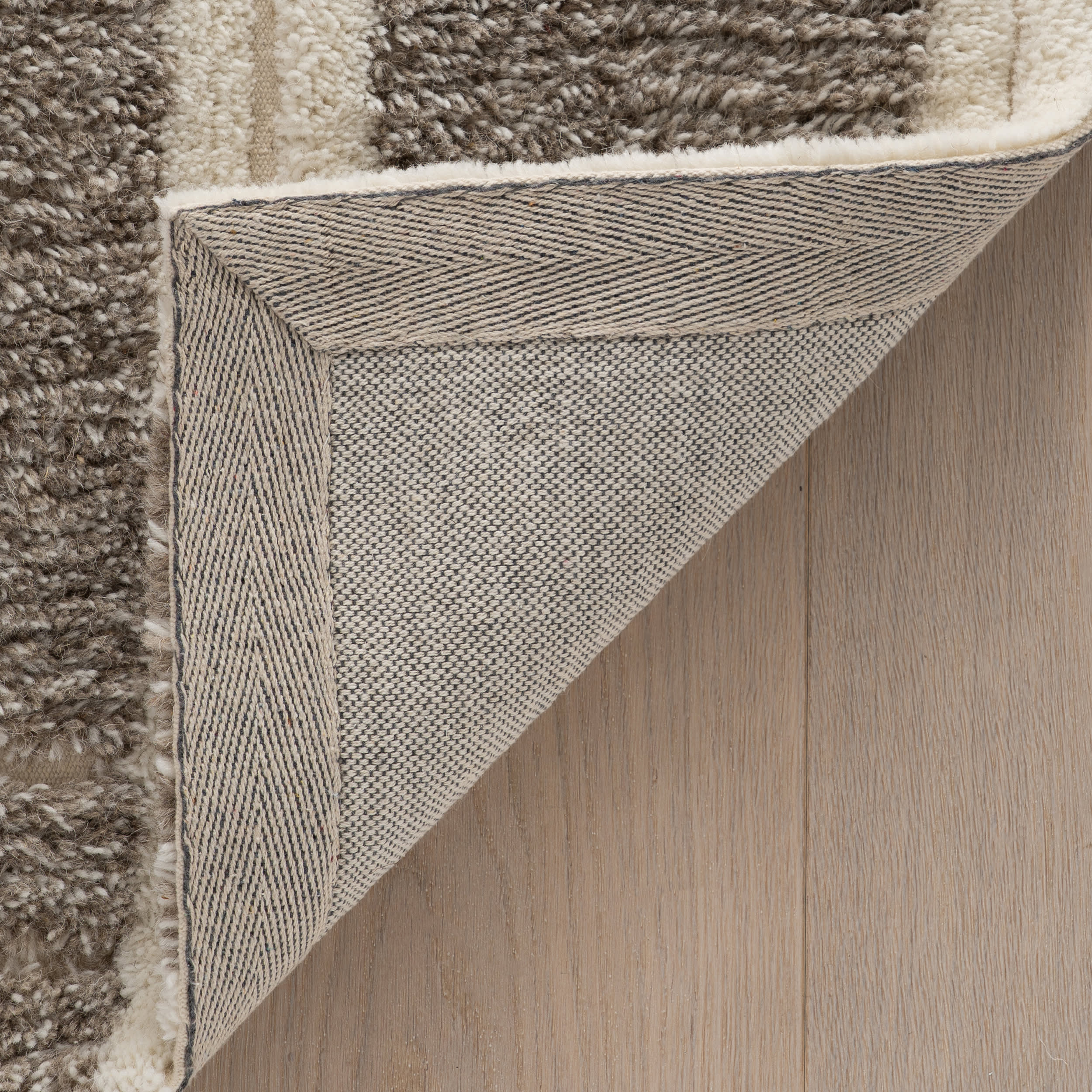 Elvine Modern Striped Wool Rug | Grey - Image 8