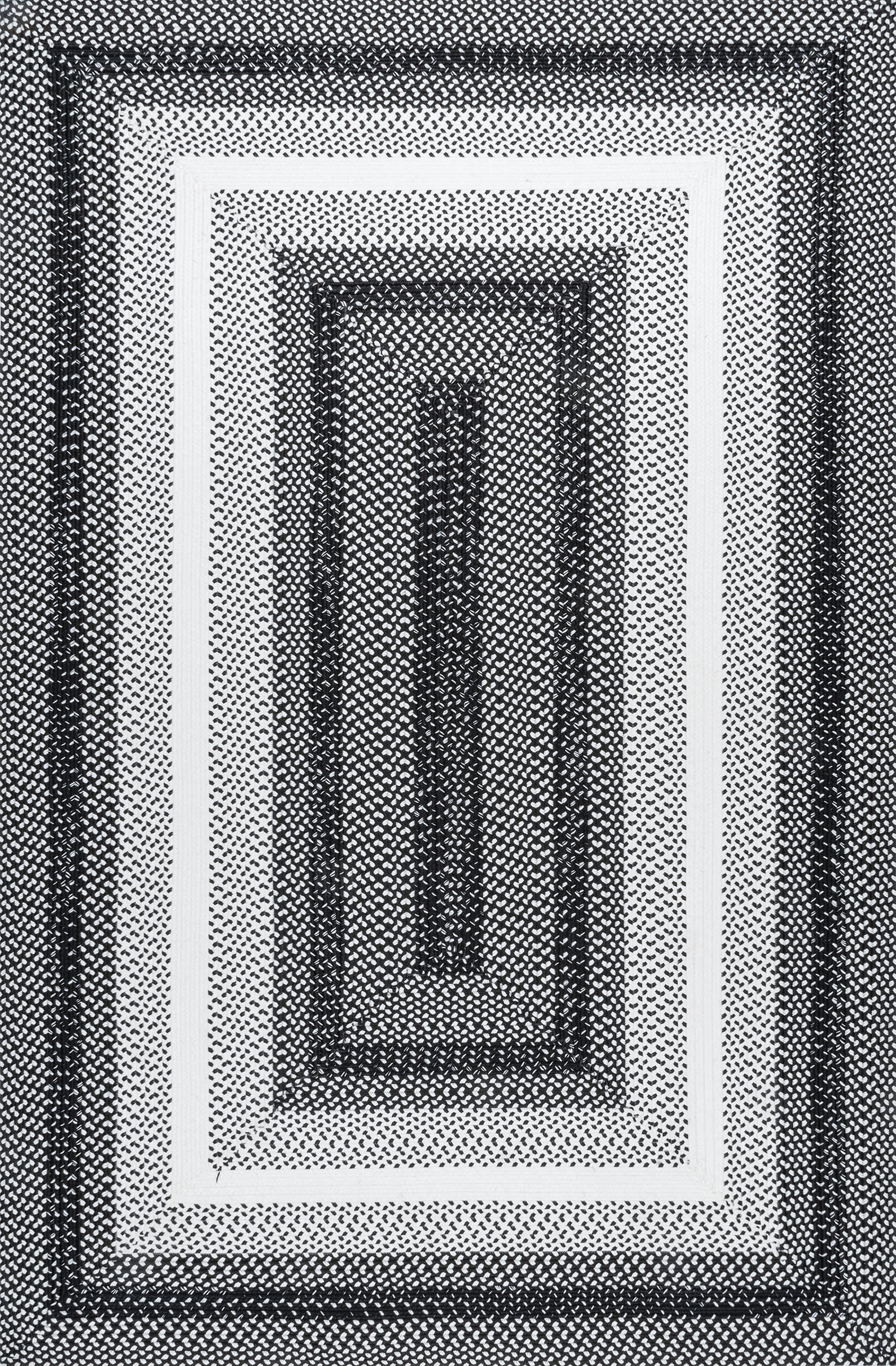 Emery Ombre Indoor/Outdoor Rug | Black