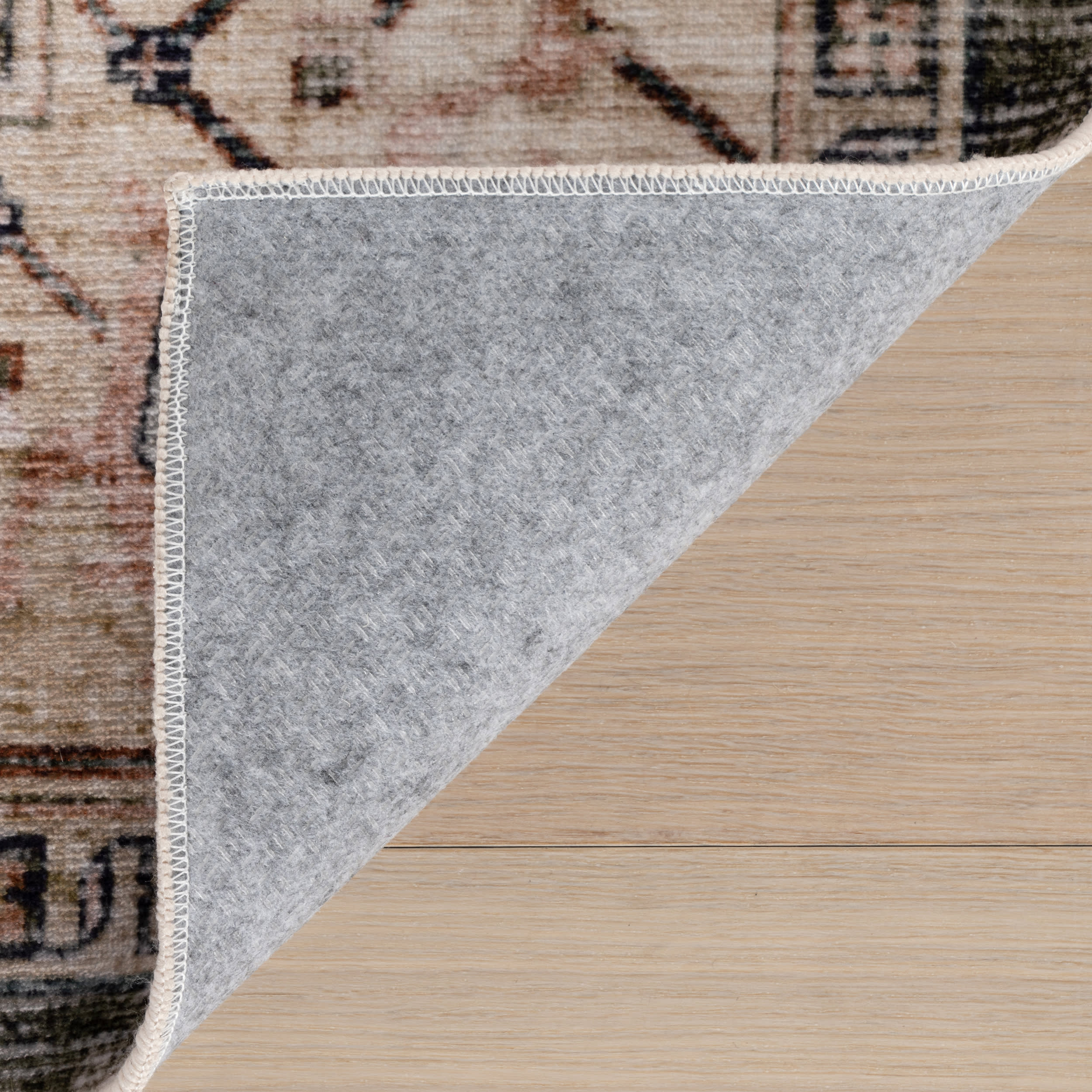 Erica Oriental and Persian Washable Rug | Brown - Image 8