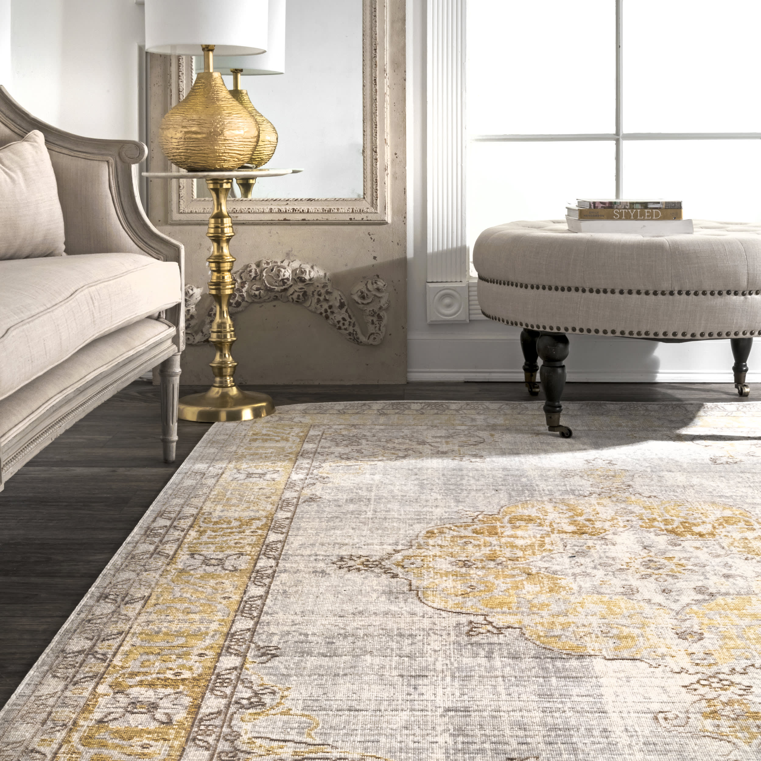 Erline Flatweave Rug | Silver - Image 4